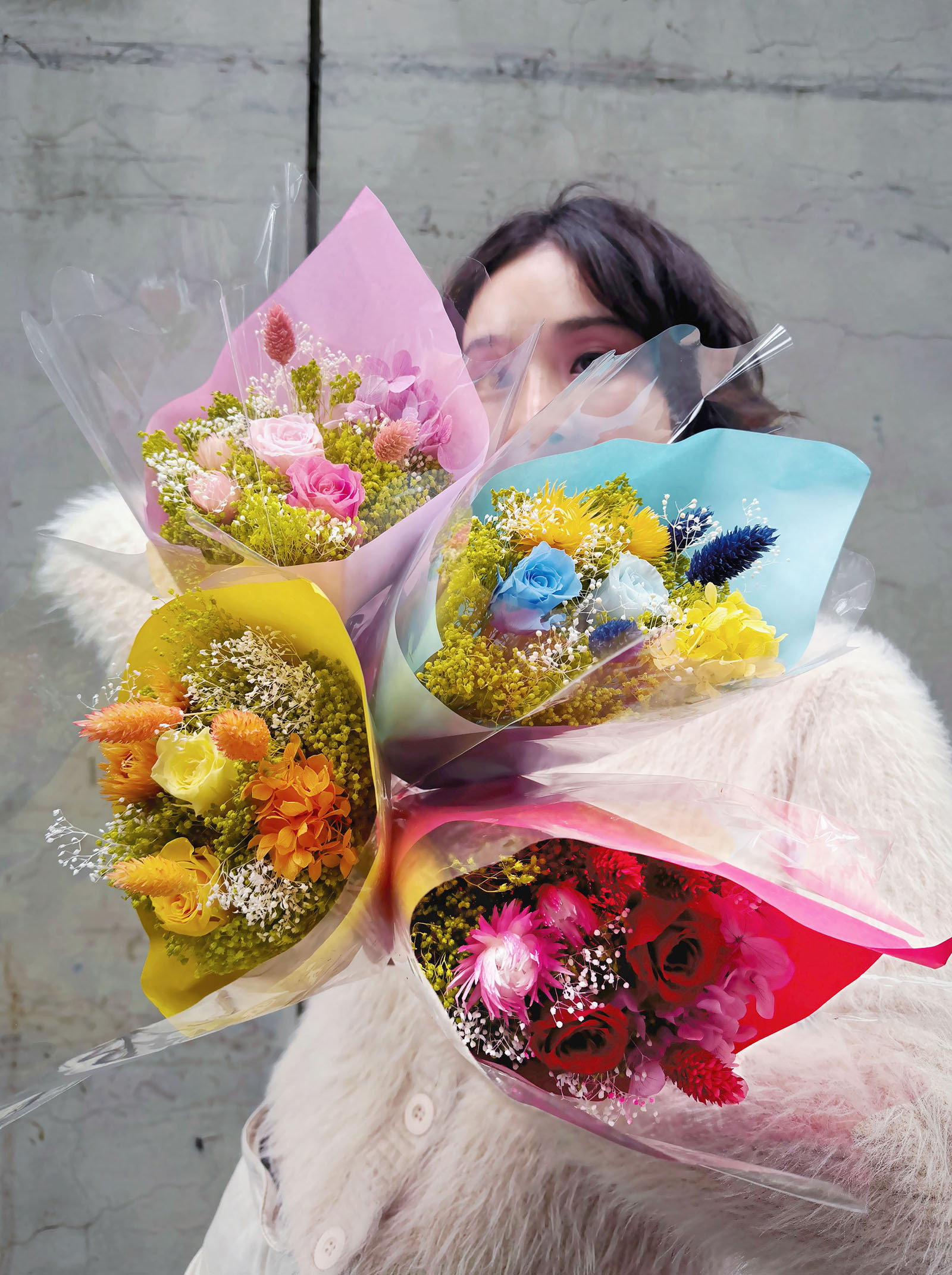 日本永生迷你花束（多色）