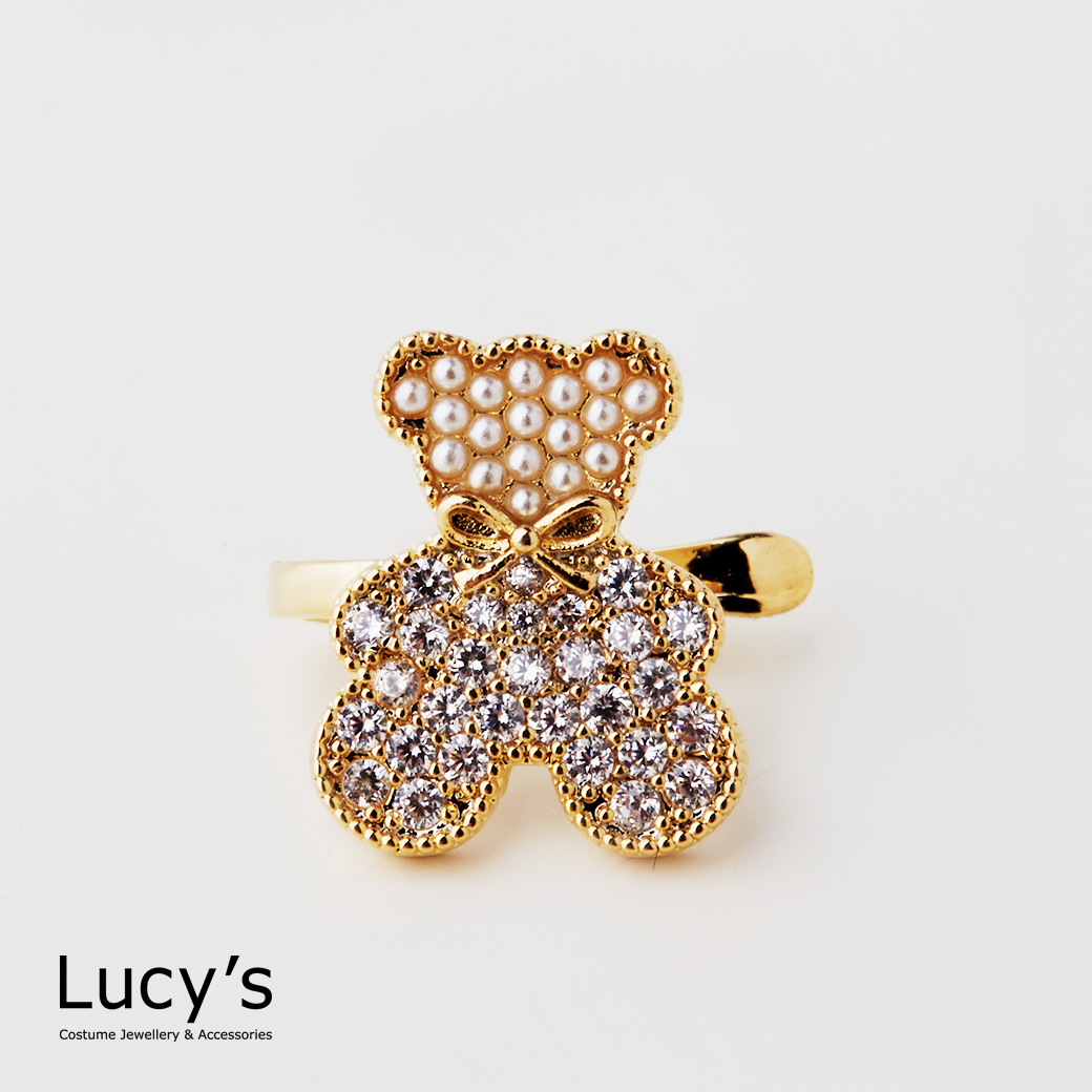 珠光寶貝熊 耳骨夾 (二色) (129198/129199)