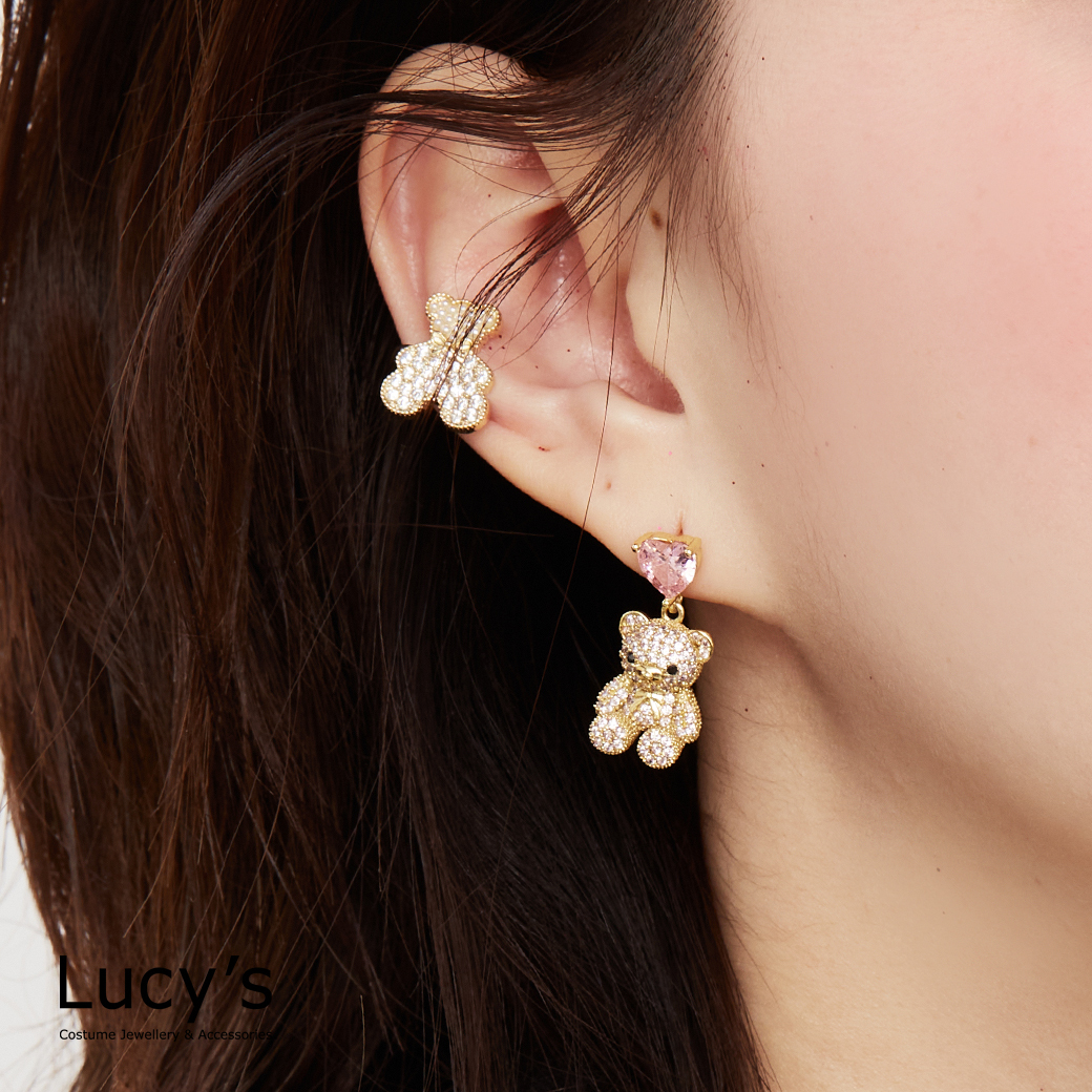 珠光寶貝熊 耳骨夾 (二色) (129198/129199)