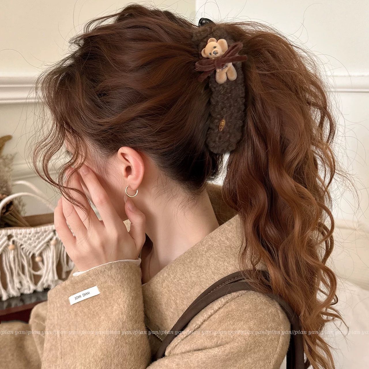 [2 FOR RM10] Teddy Bear Banana Hair Clip