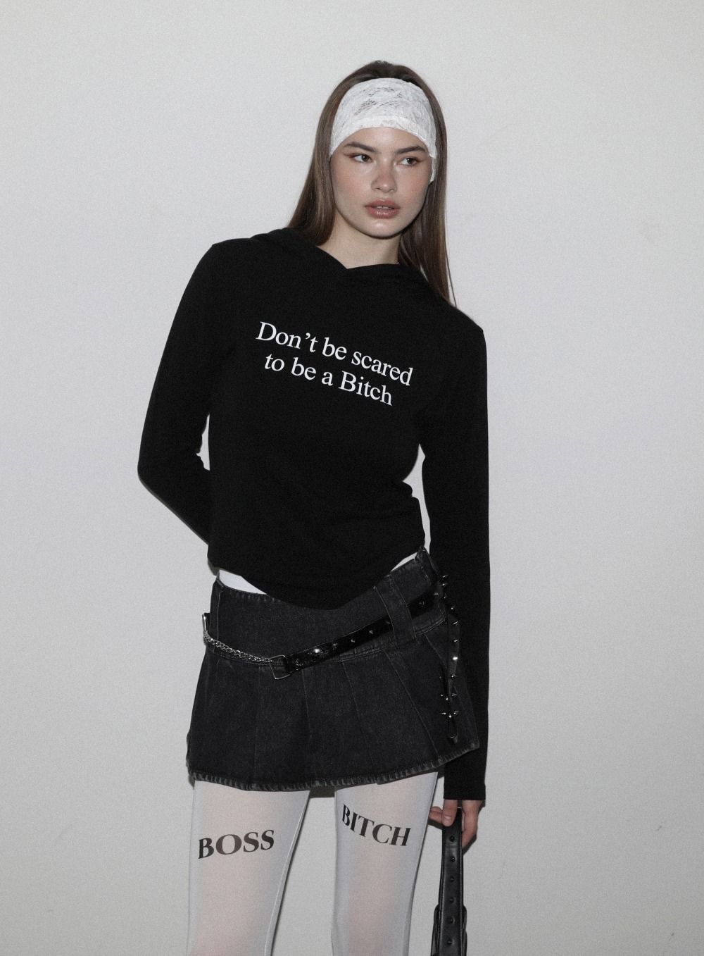 (現貨) badblood - Don’t Be Scared Slim Hoodie - Black