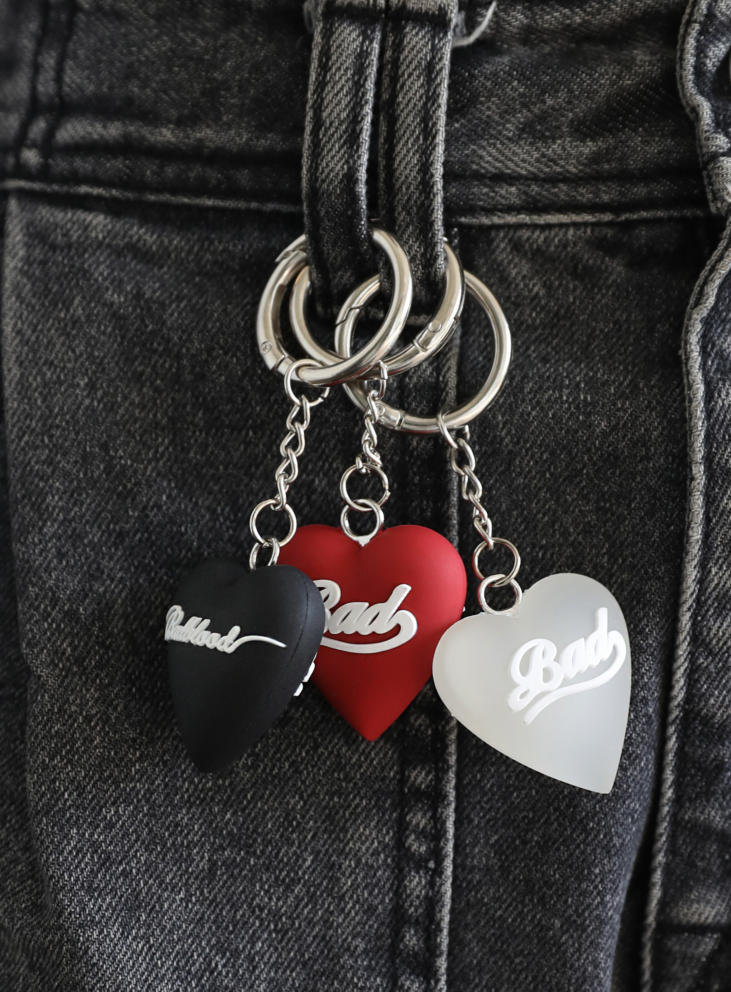 (現貨) badblood - Bad Heart Keyring (3 Colors)