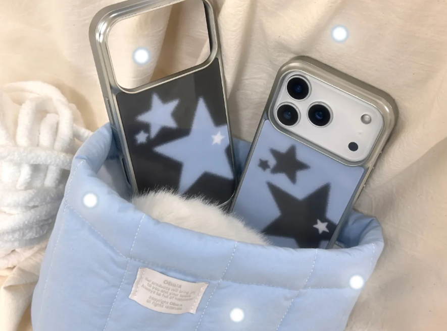 Nineteen Friday 銀色 星星元素 MagSafe磁 吸 手機殼