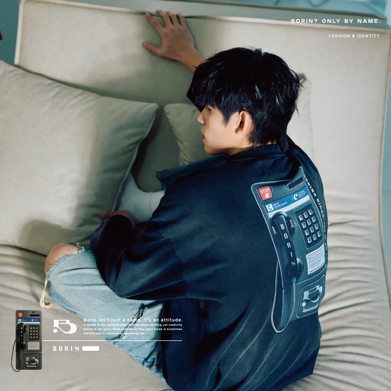 BORIN “Ring Ring” Long Sleeve Tee / 電話亭薄長袖