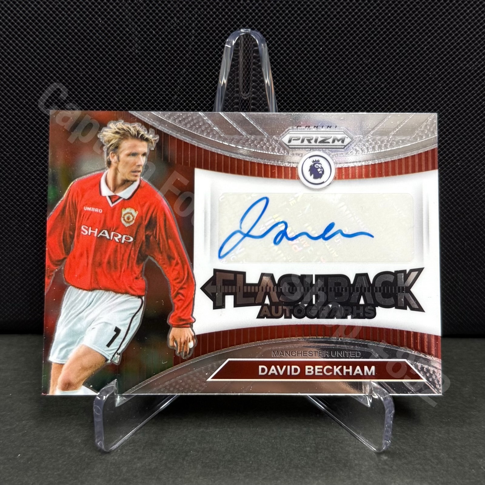 2022-2023 Panini Prizm Premier League Manchester United David Beckham Auto Card
