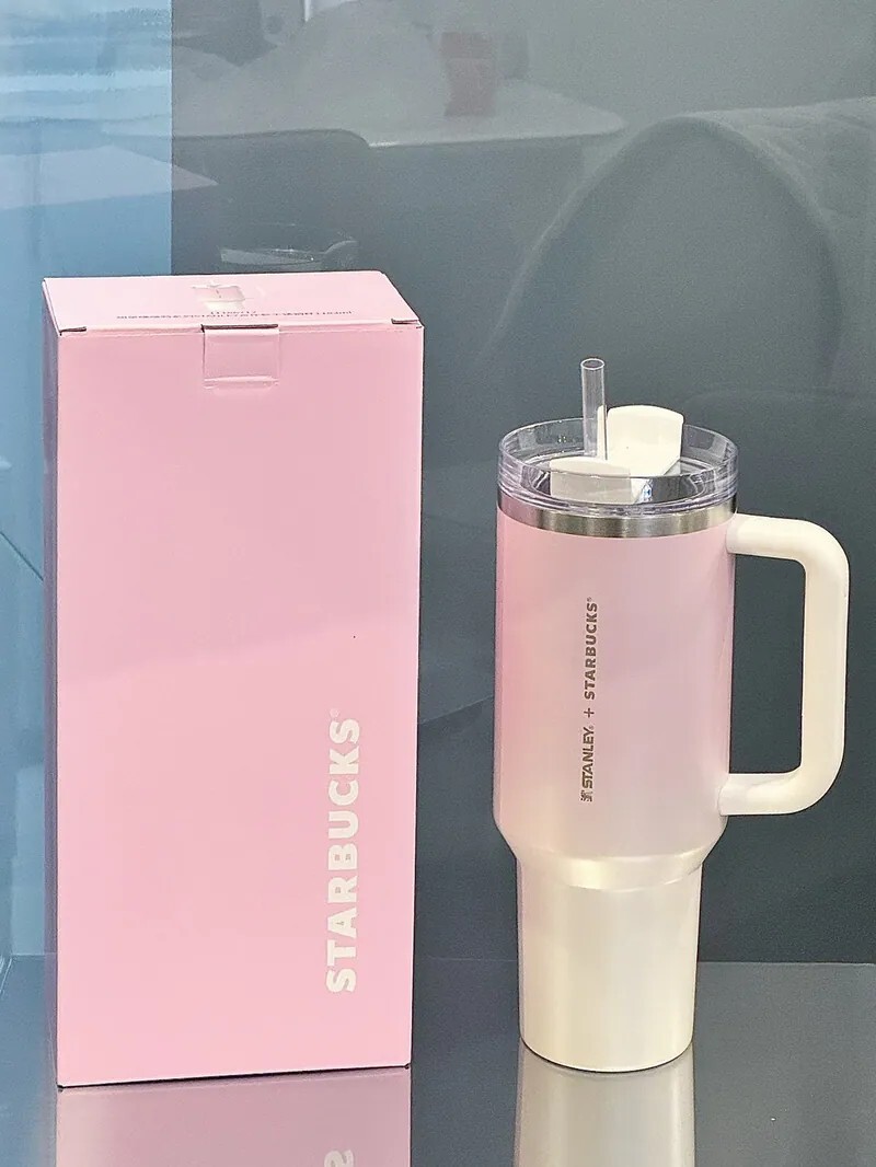 iSNEAKERS | STARBUCKS 星巴克 X STANLEY 2026 情人節限定 聯名款 漸層粉 吸管杯 STANLEY杯 1183ml