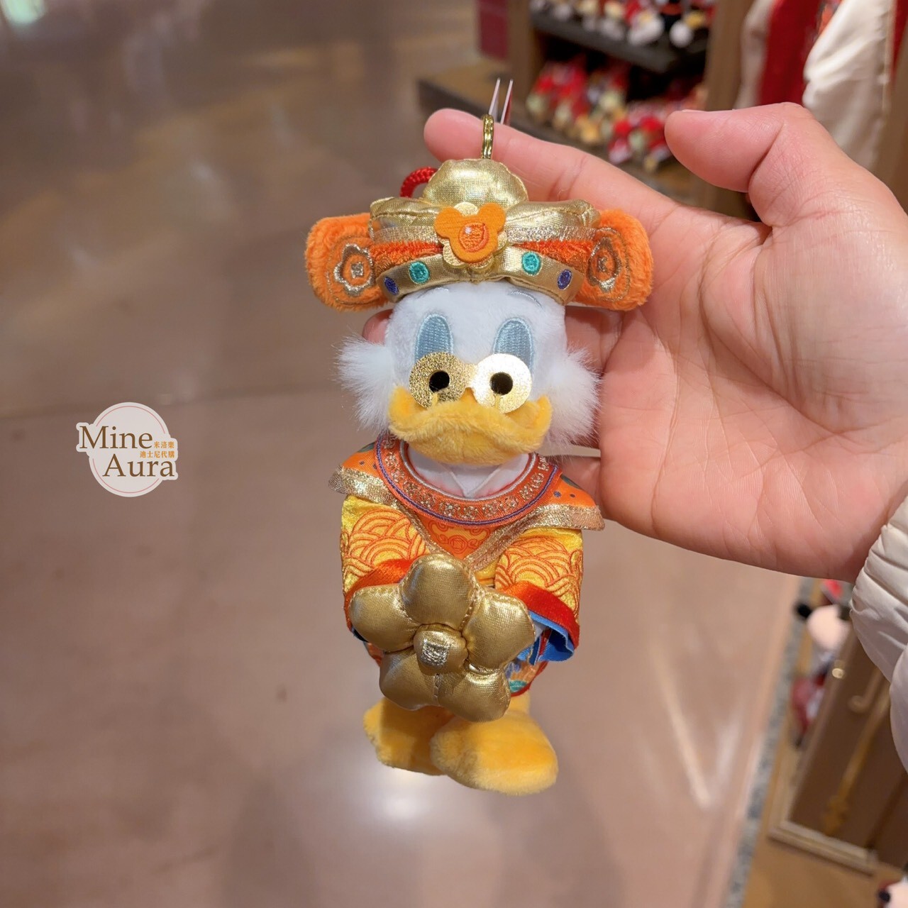 2026 新春 史高治系列 唐老鴨 Donald 舅舅 史高治 絨毛 鑰匙圈 吊飾 -上海迪士尼樂園