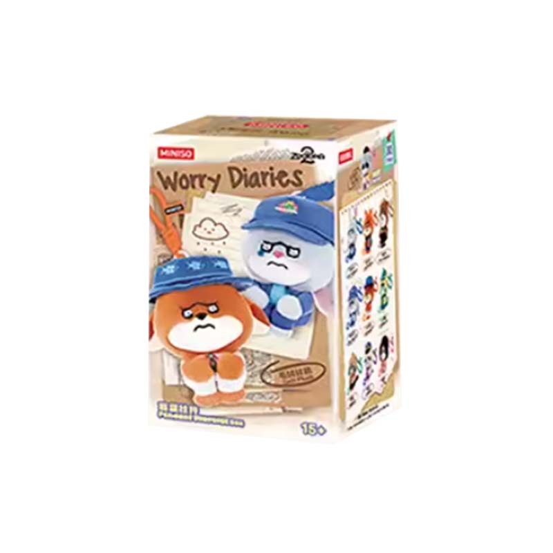 【盲盒】MINISO 動物方城市 抱膝心事 盲盒 MINISO-02 [台灣現貨]
