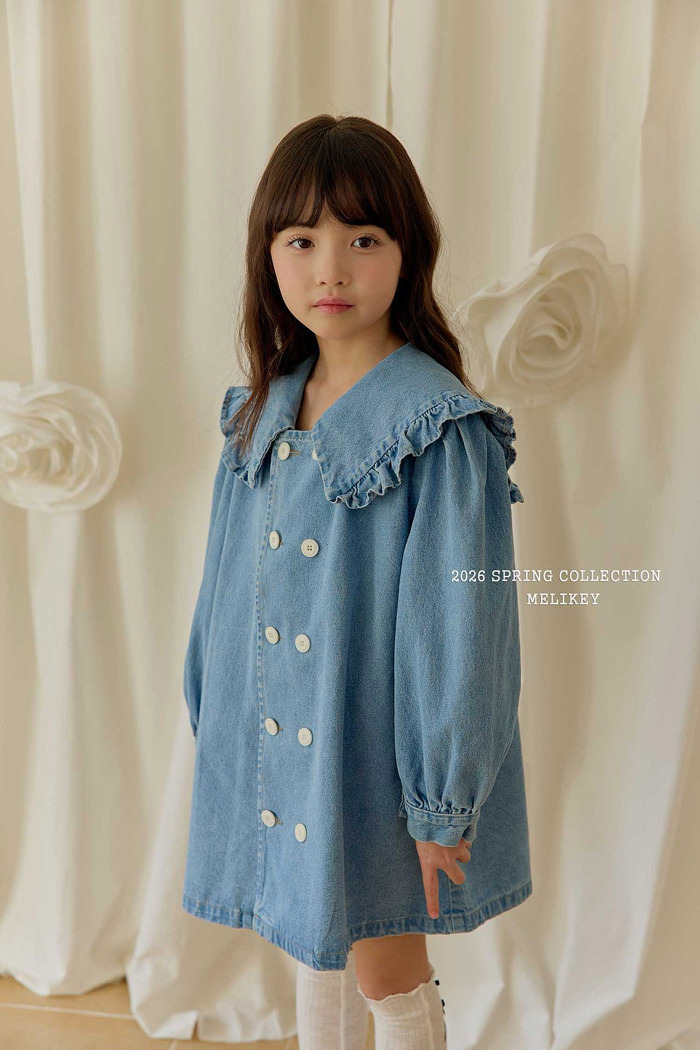 正韓春Melikey 花邊牛仔洋裝