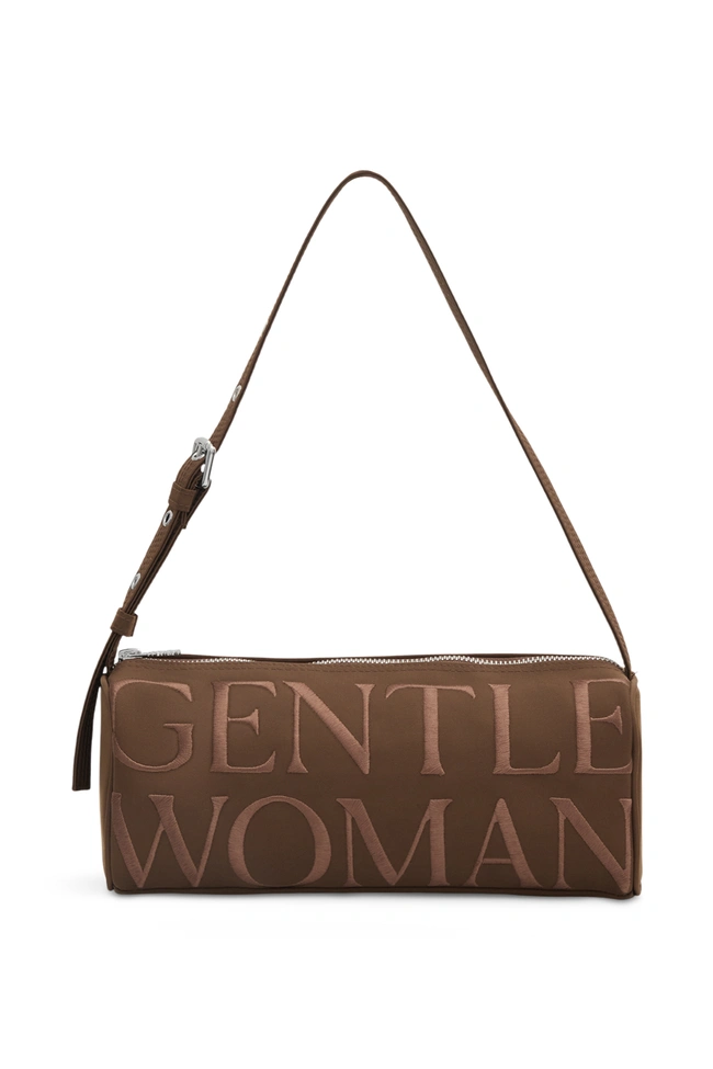 Gentle Woman Petit Round Shoulder Bag (Brown)