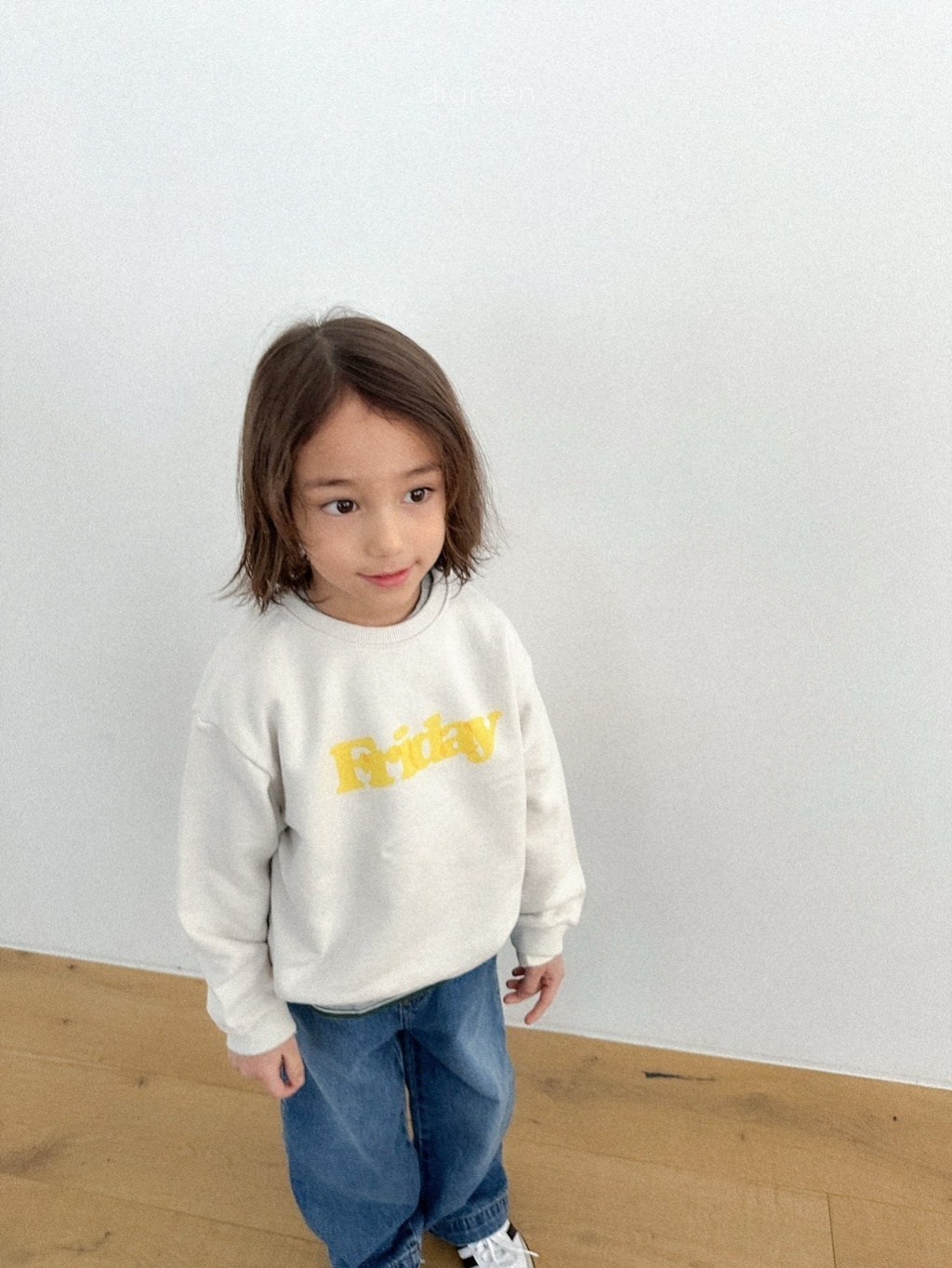 正韓春Digreenkids 兩色friday上衣