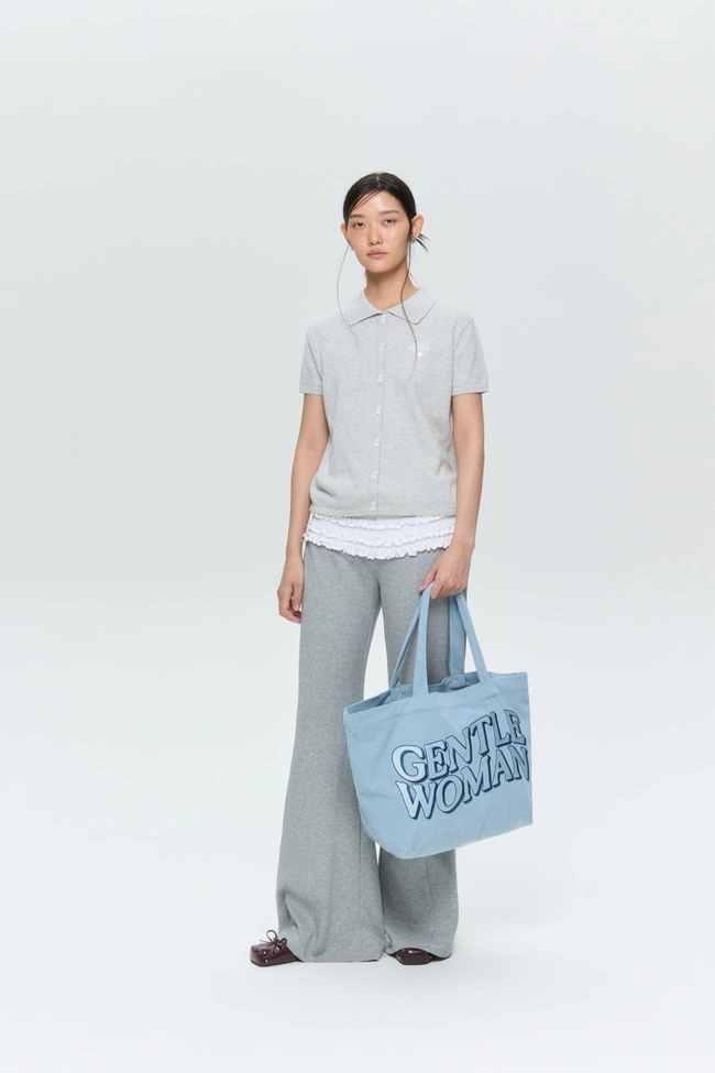 Gentle Woman Corduroy Tote(Blue)