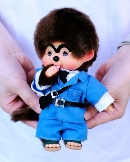 【逢甲 FUZZY】日本限定 兩津勘吉×蒙奇奇 Monchhichi 絨毛娃娃 烏龍派出所 東京龜有
