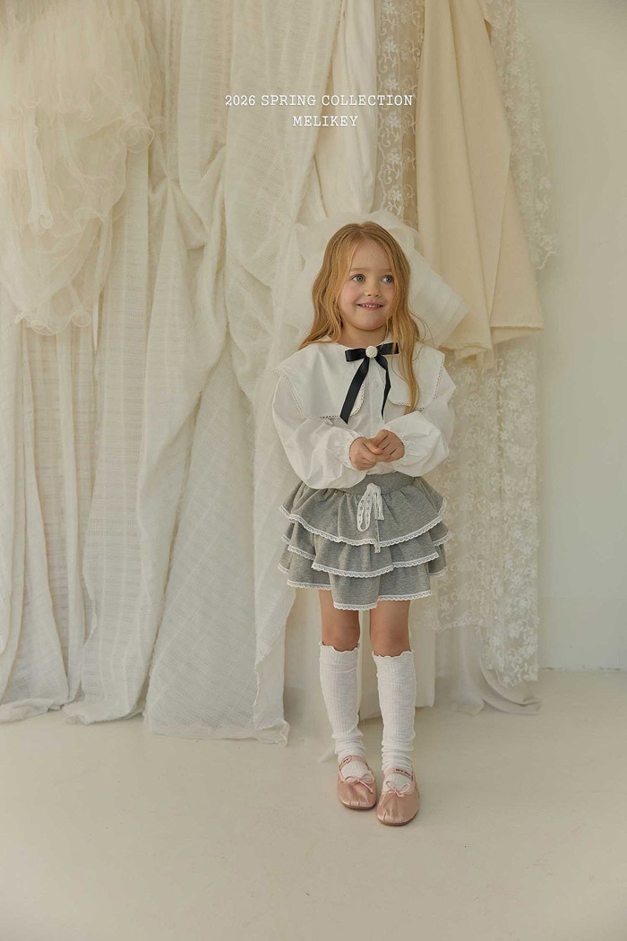 正韓春Melikey 奶油蕾絲蛋糕裙
