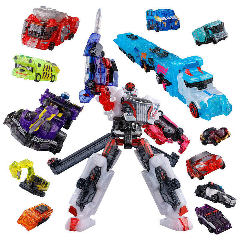 BANDAI 代理版 盒玩 MINIPLA 爆上戰隊 9大機器人 BOONBOOMGER套組 透明配色