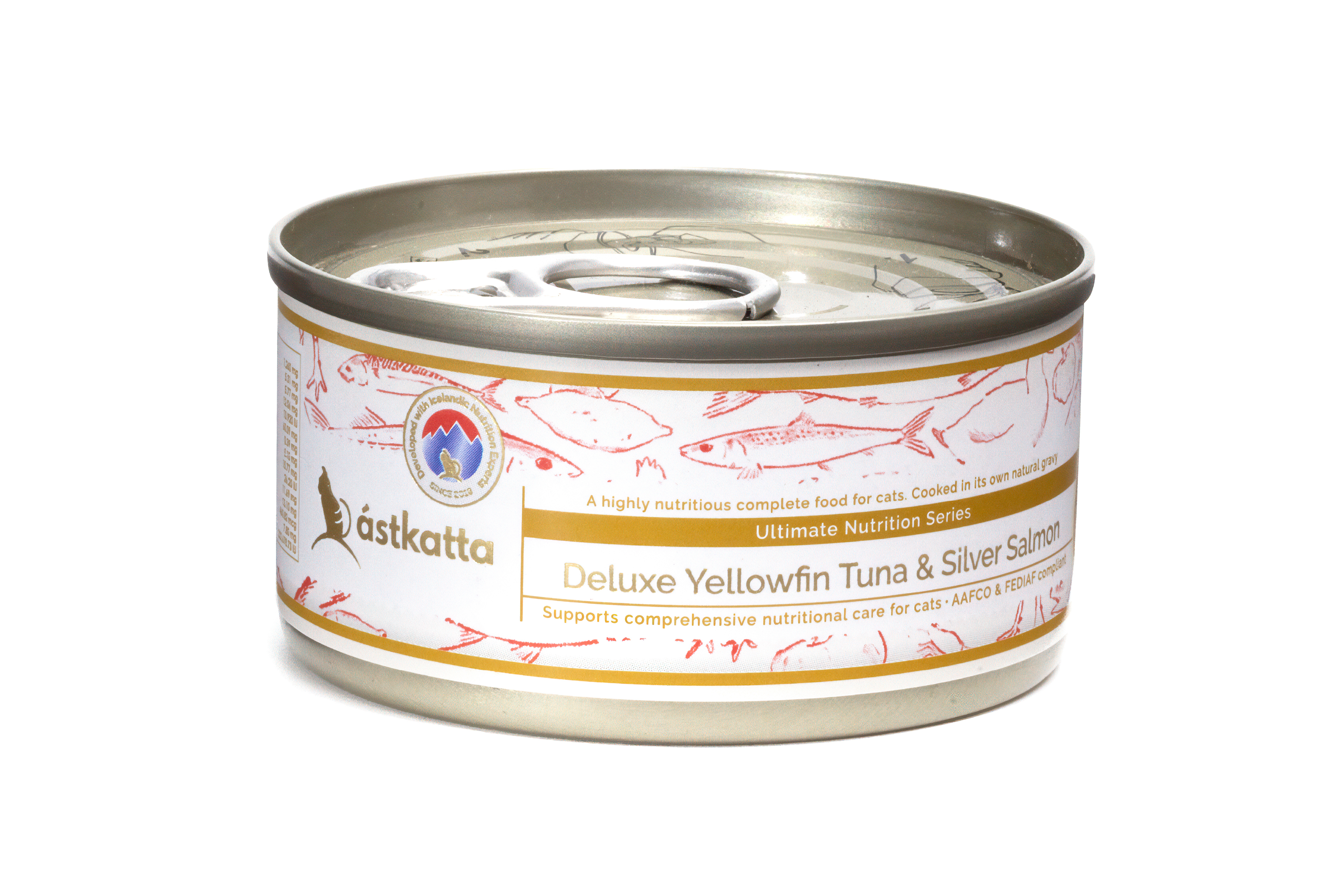 營養貓主食罐-黃鰭吞拿魚銀三文魚 (80g)