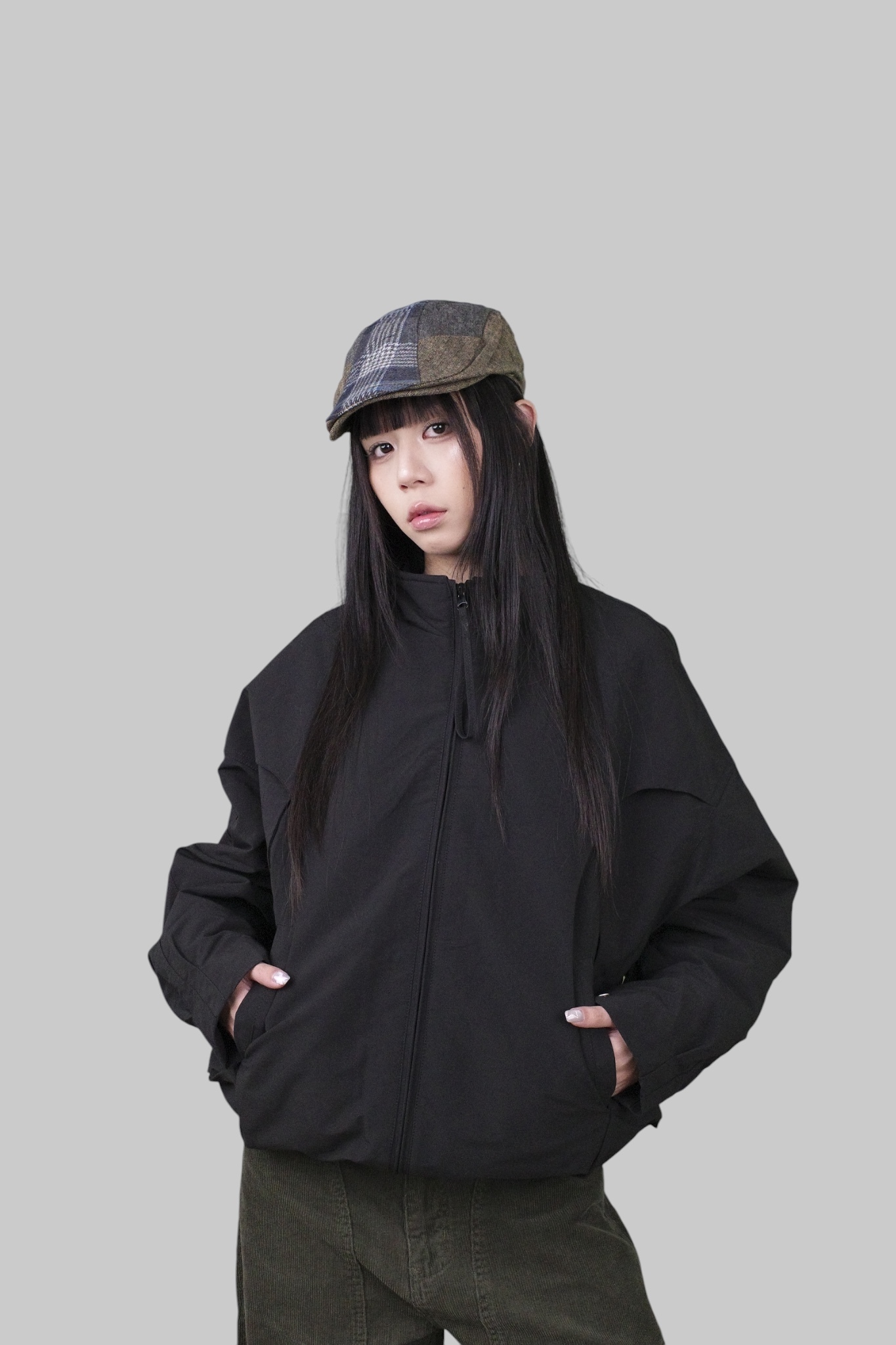 『Always_Good』拼接 解構 防風 鋪棉 包暖 立領 外套