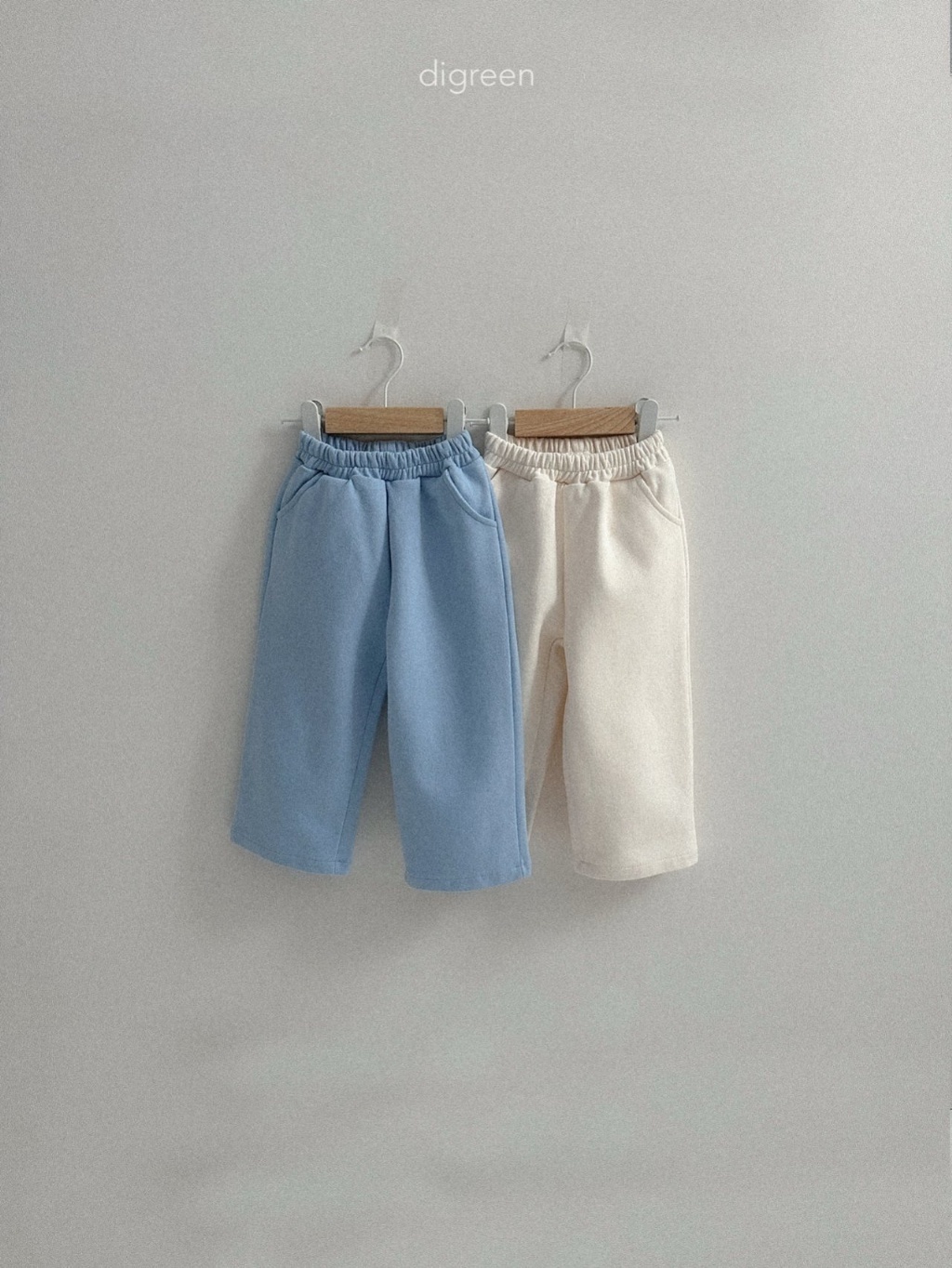 正韓春Digreenkids 清新鬆緊棉長褲