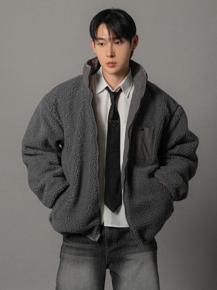 雙面穿羊羔絨夾克