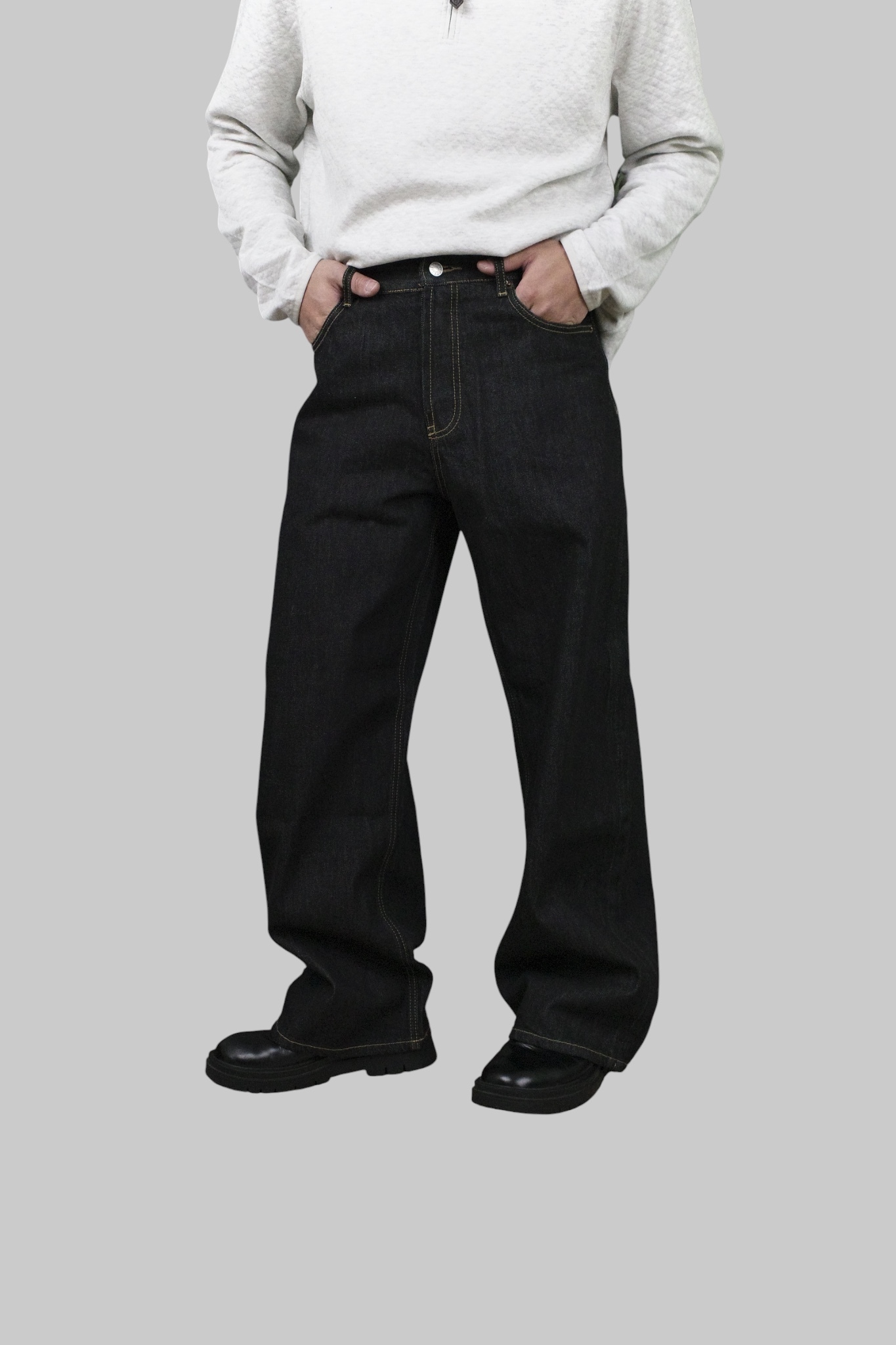 『Always_Good』單寧 大直筒 赤耳 牛仔長褲