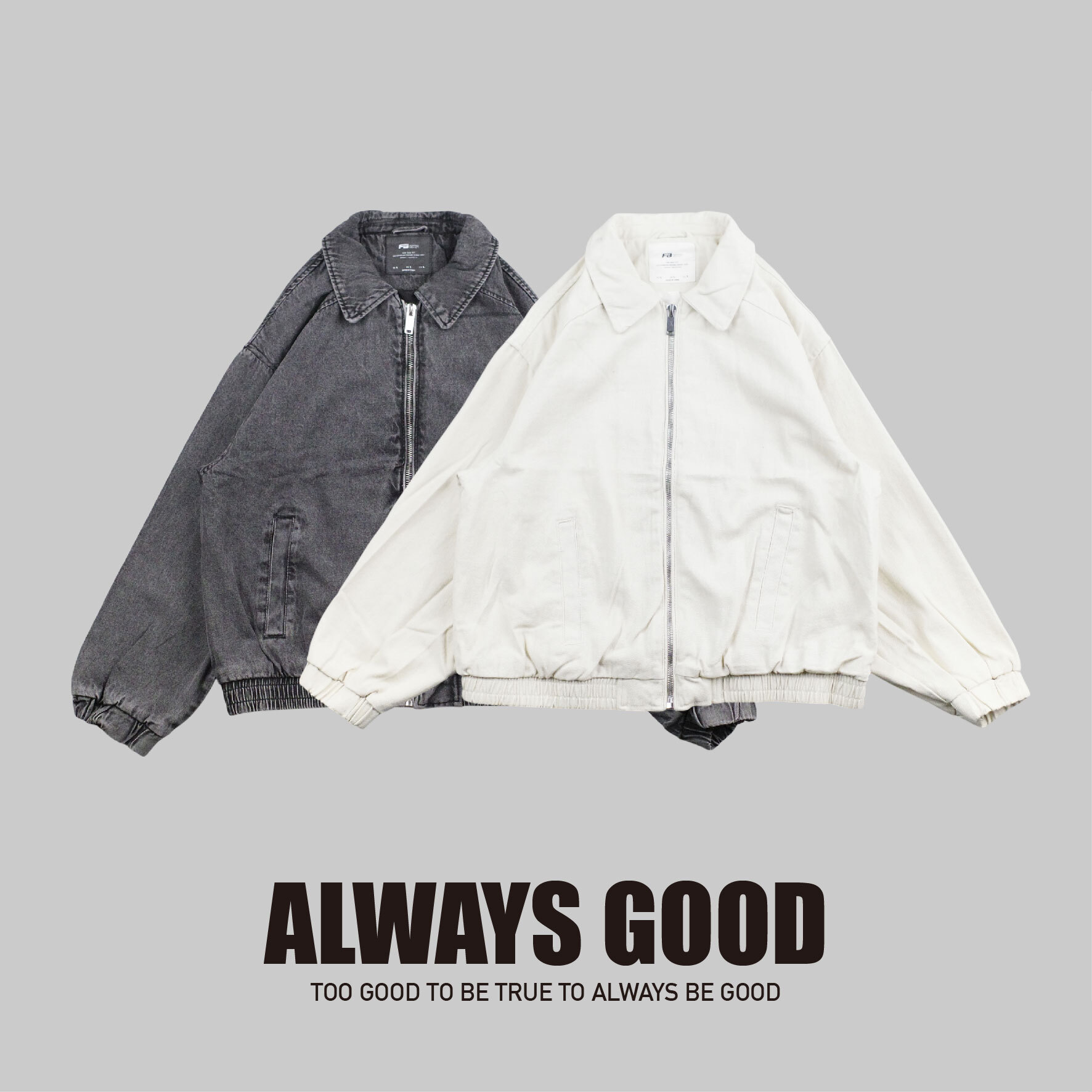 『Always_Good』水洗 牛仔 翻領 工作 外套