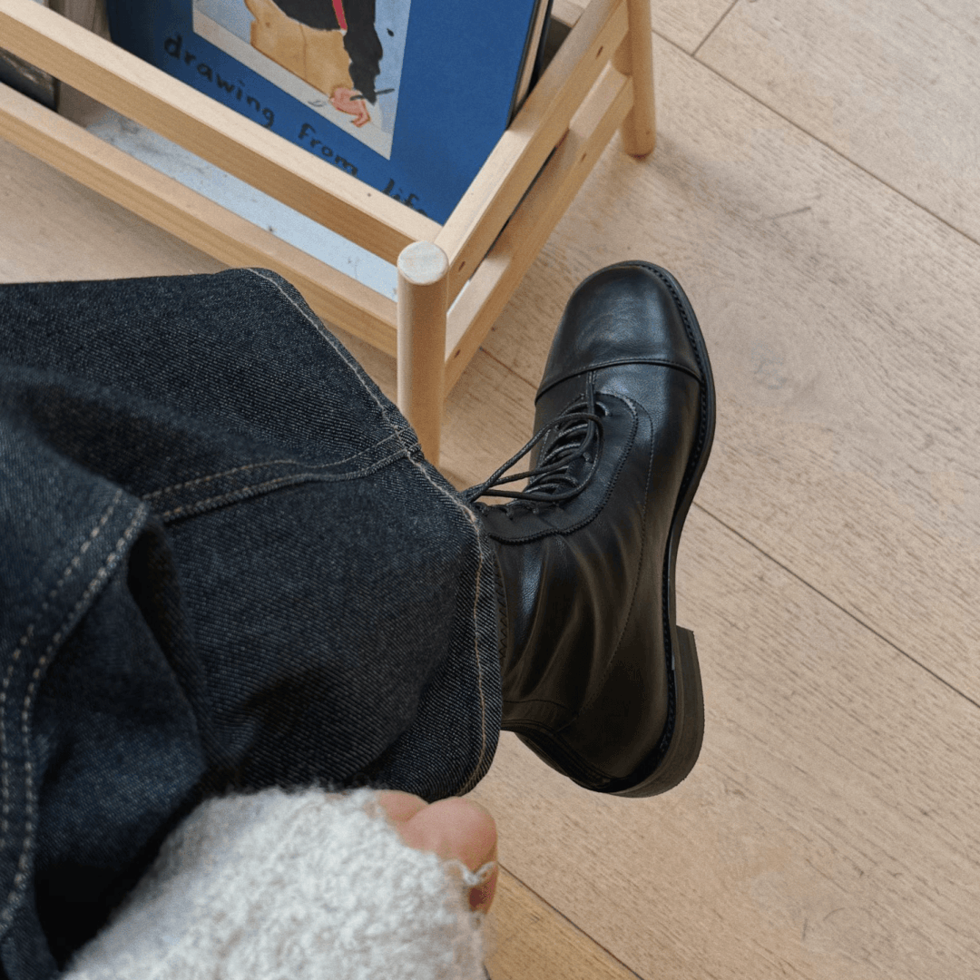 sketch in love｜隨性個性柔軟拉鍊短靴