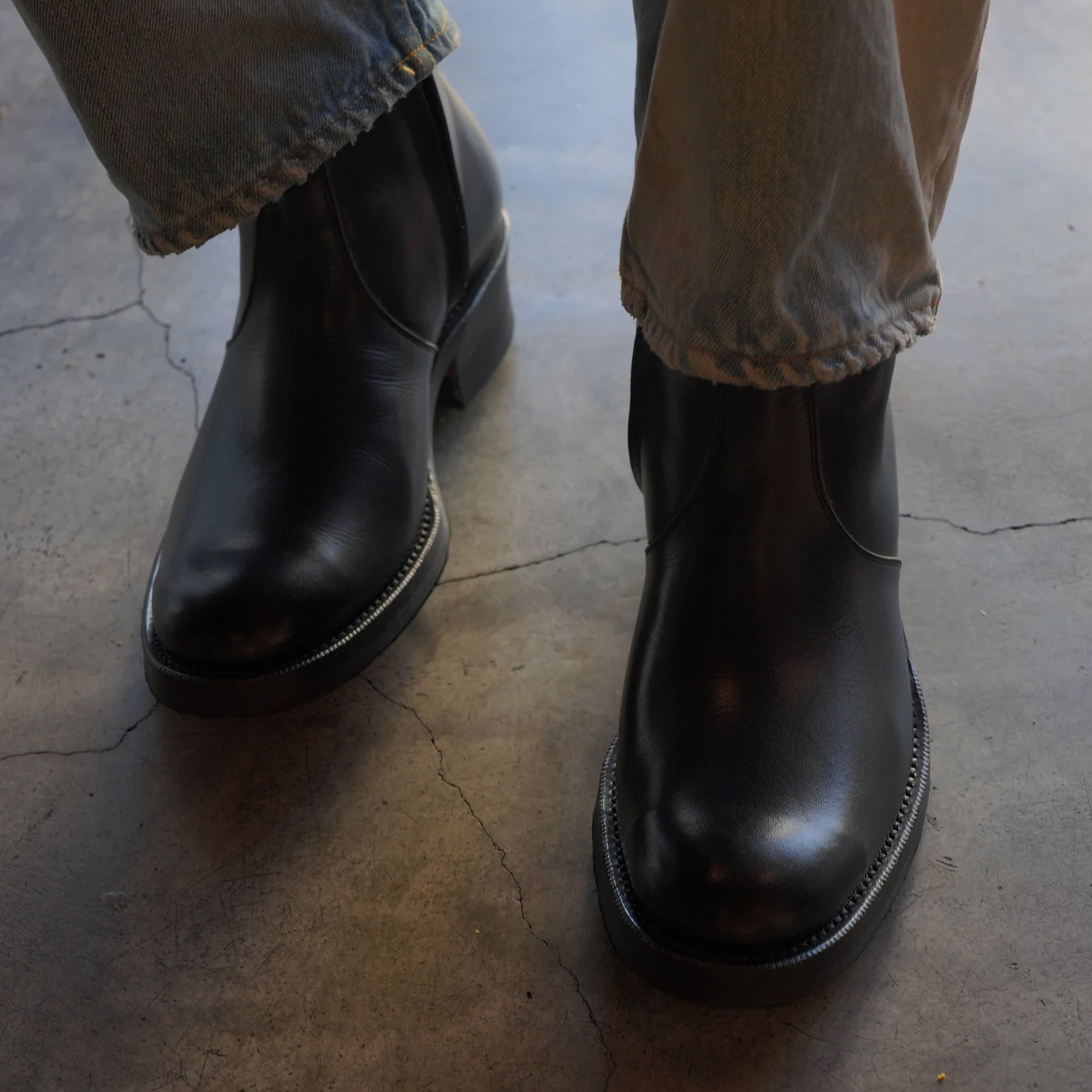 Rolling Dub Trio - Gleaners Zip (Black Box Calf)