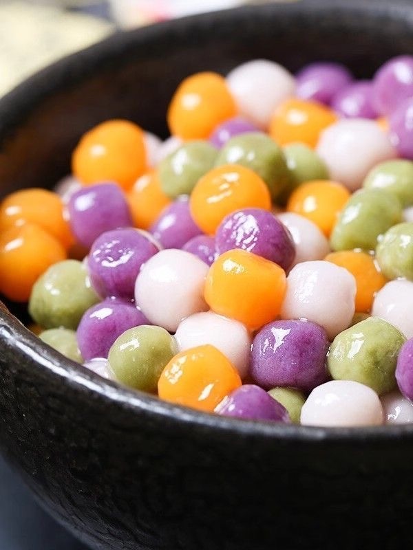 预购 三色芋圆西米露纯手工无添加冰粉商用三色小丸子大珍珠配料 500g