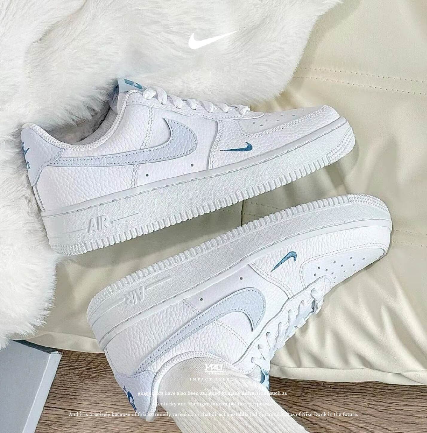 Nike Air Force 1 寶寶藍 小雙勾 大耳狗配色 HV2511-100