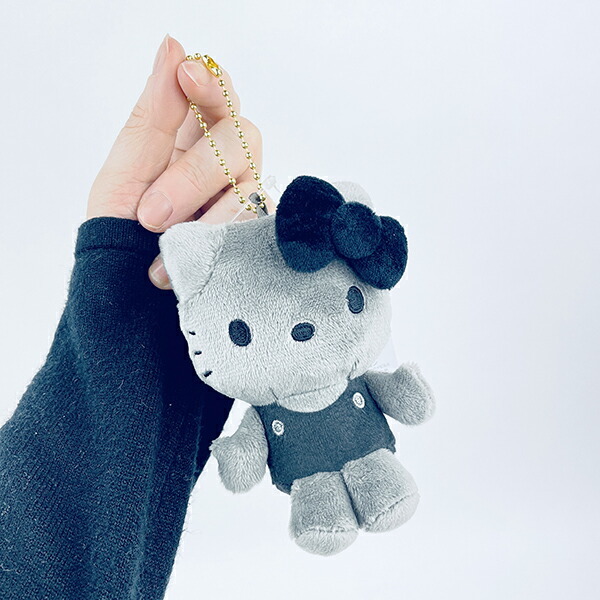 【6折優惠】JP Hello Kitty 黑灰公仔吊飾 8686 TK260127