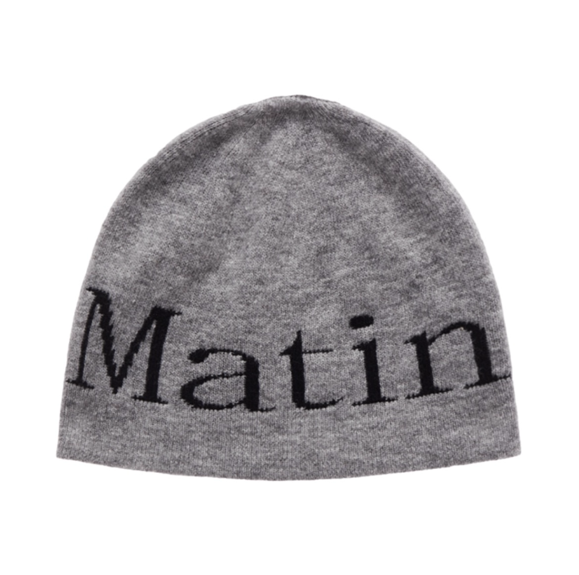 ［Matin Kim］ Logo針織毛帽 灰色/黑色/白色