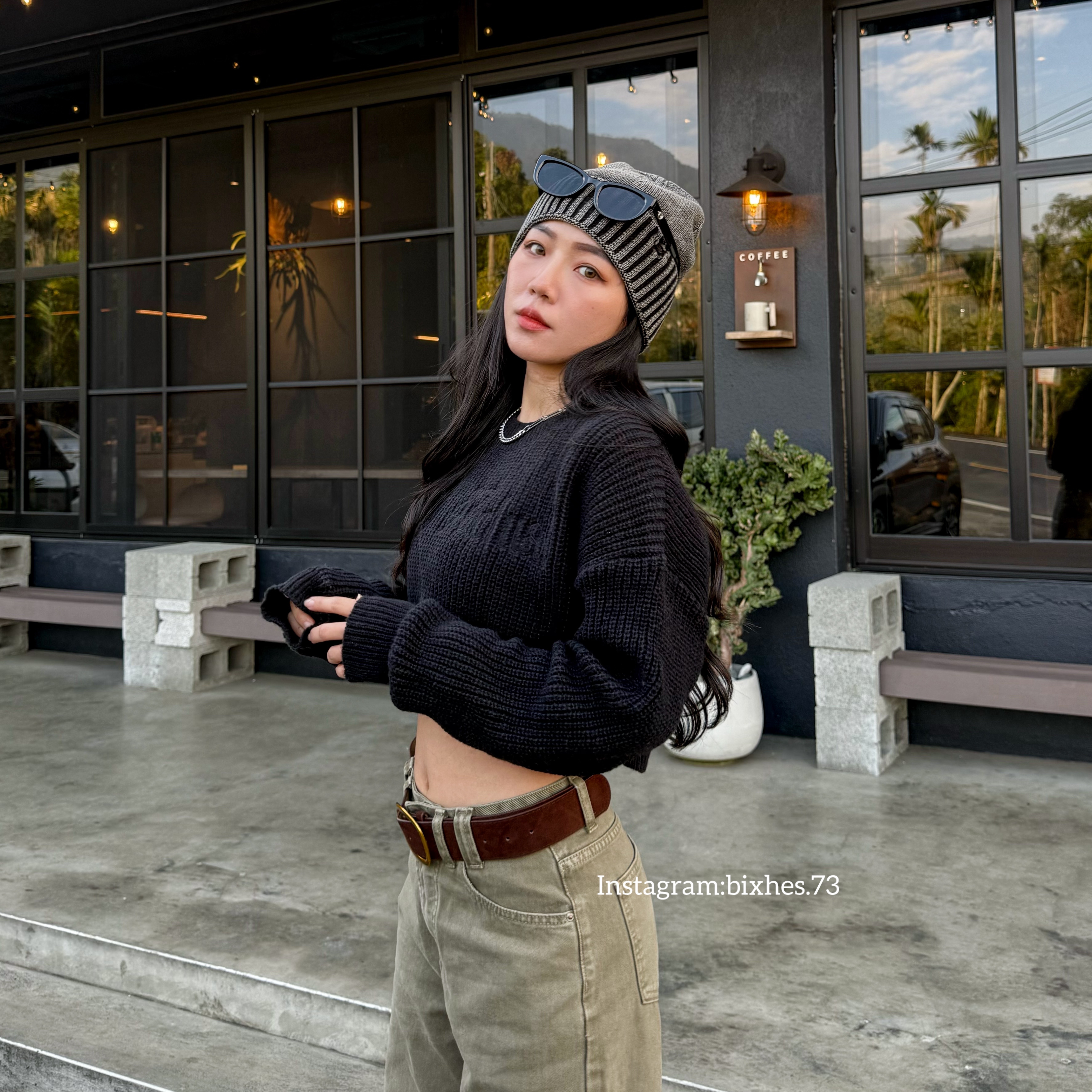 復古鐵鏽色毛帽(H00054)