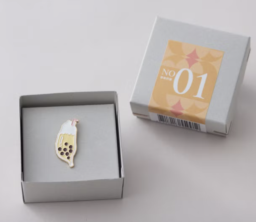 台灣珍珠奶茶 金屬徽章｜台灣 左翌設計