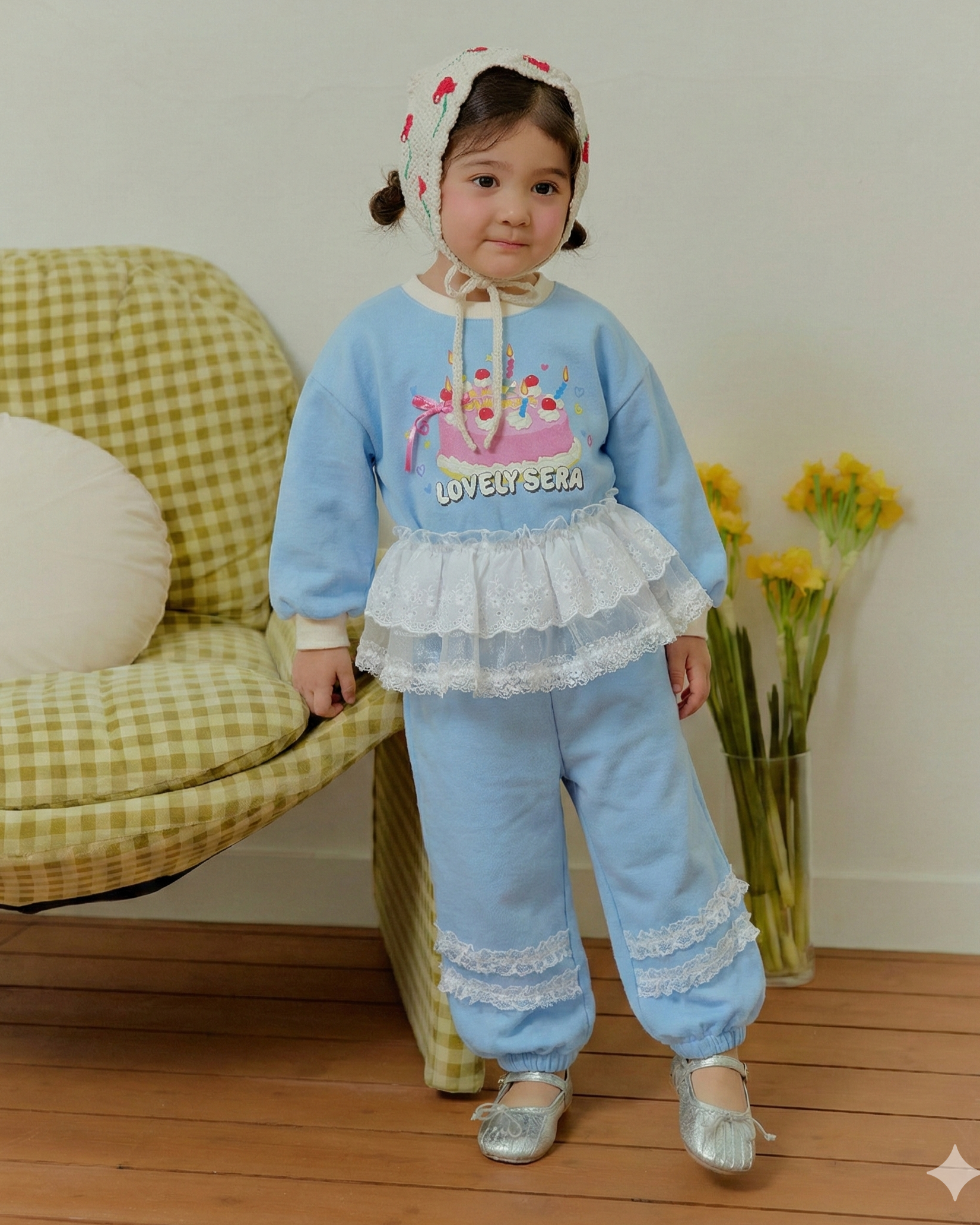 90-130 蕾絲片飾圍裙