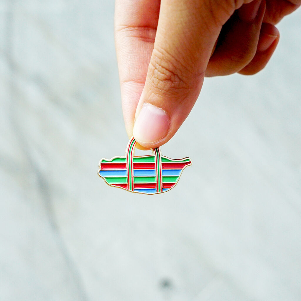 台灣茄芷袋 金屬徽章｜台灣 左翌設計