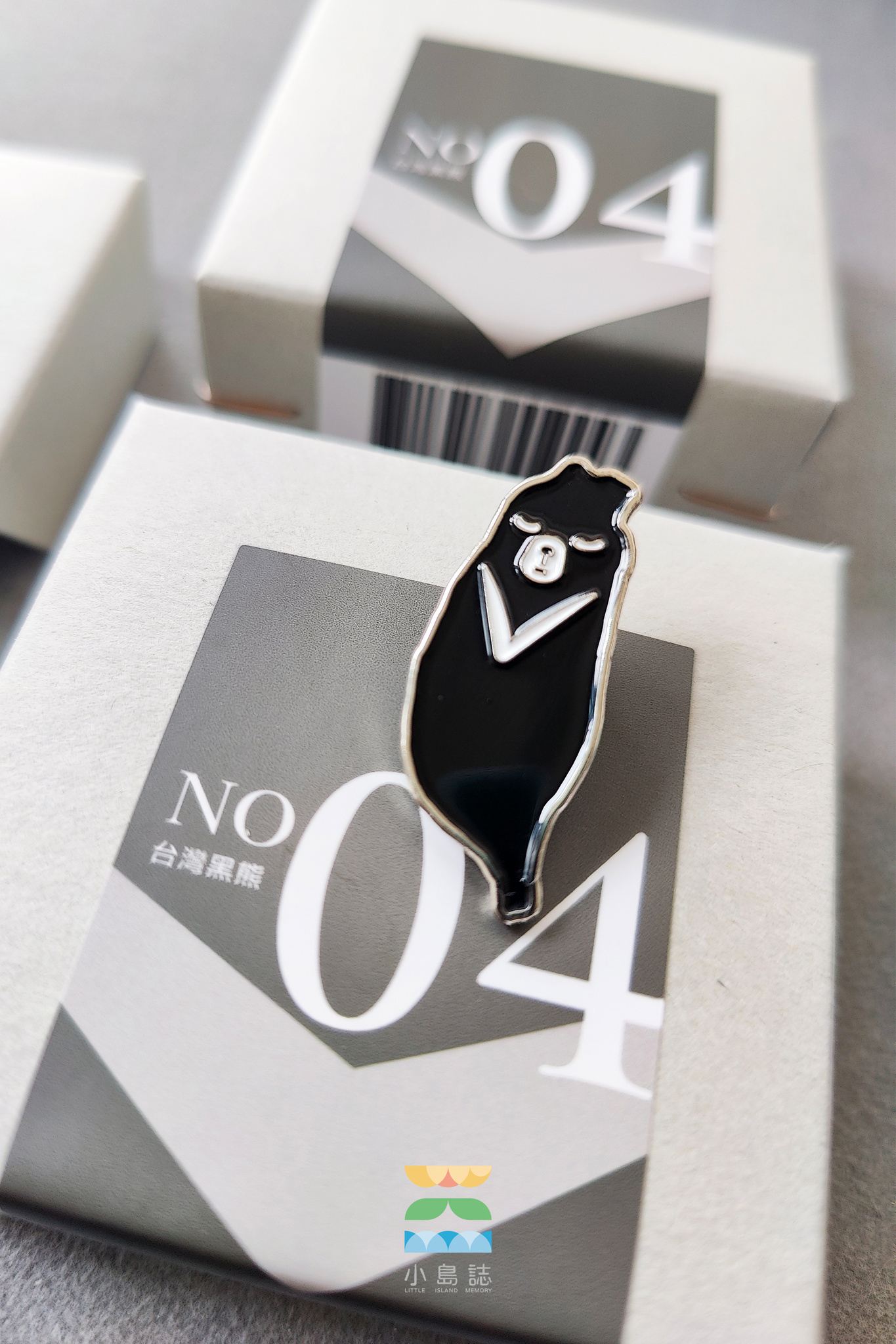 台灣黑熊 金屬徽章｜台灣 左翌設計