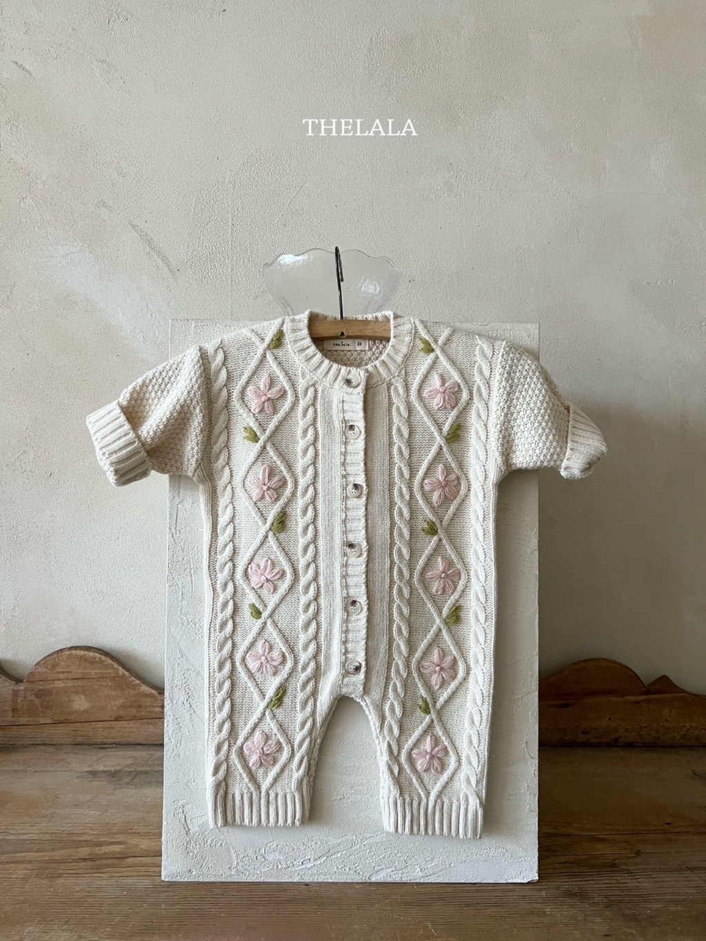 正韓春lalla 嫩嬰花花麻花連身衣