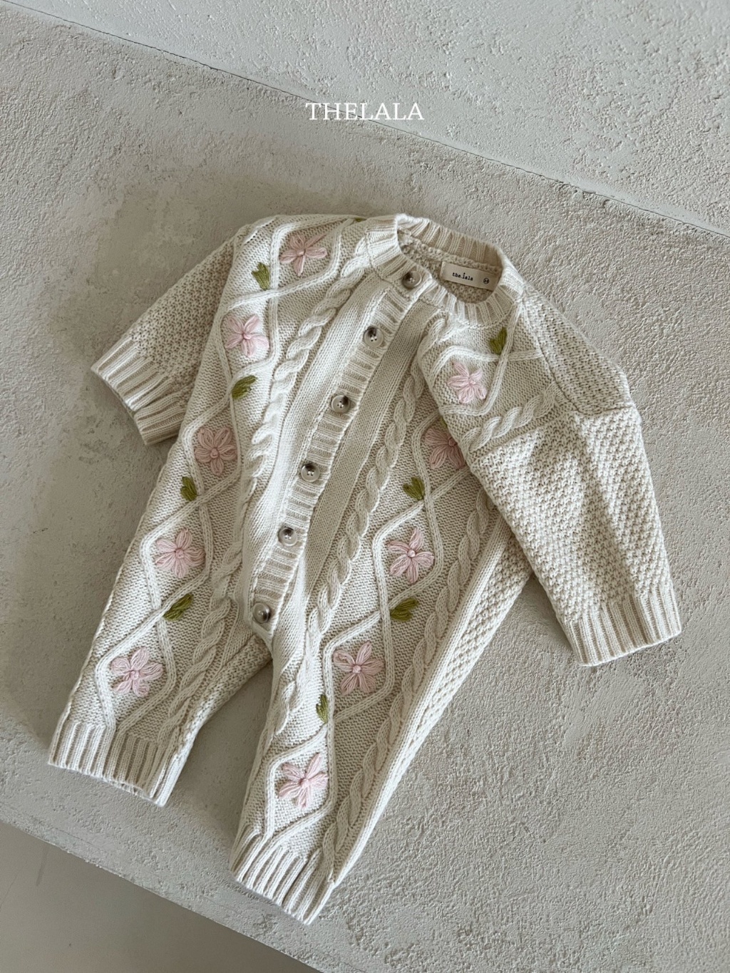 正韓春lalla 嫩嬰花花麻花連身衣