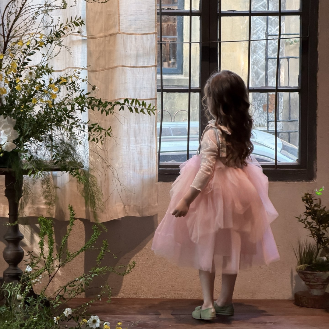 26春 綁帶玫瑰蛋糕裙