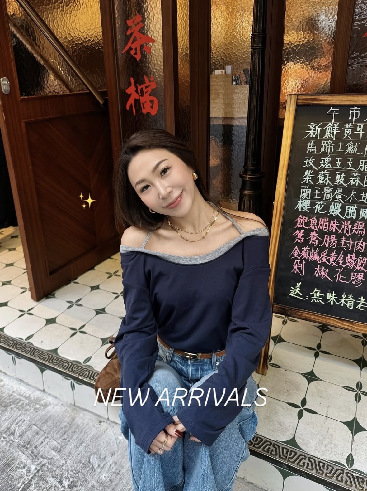 深藍灰薄毛wool上衣 - 現貨