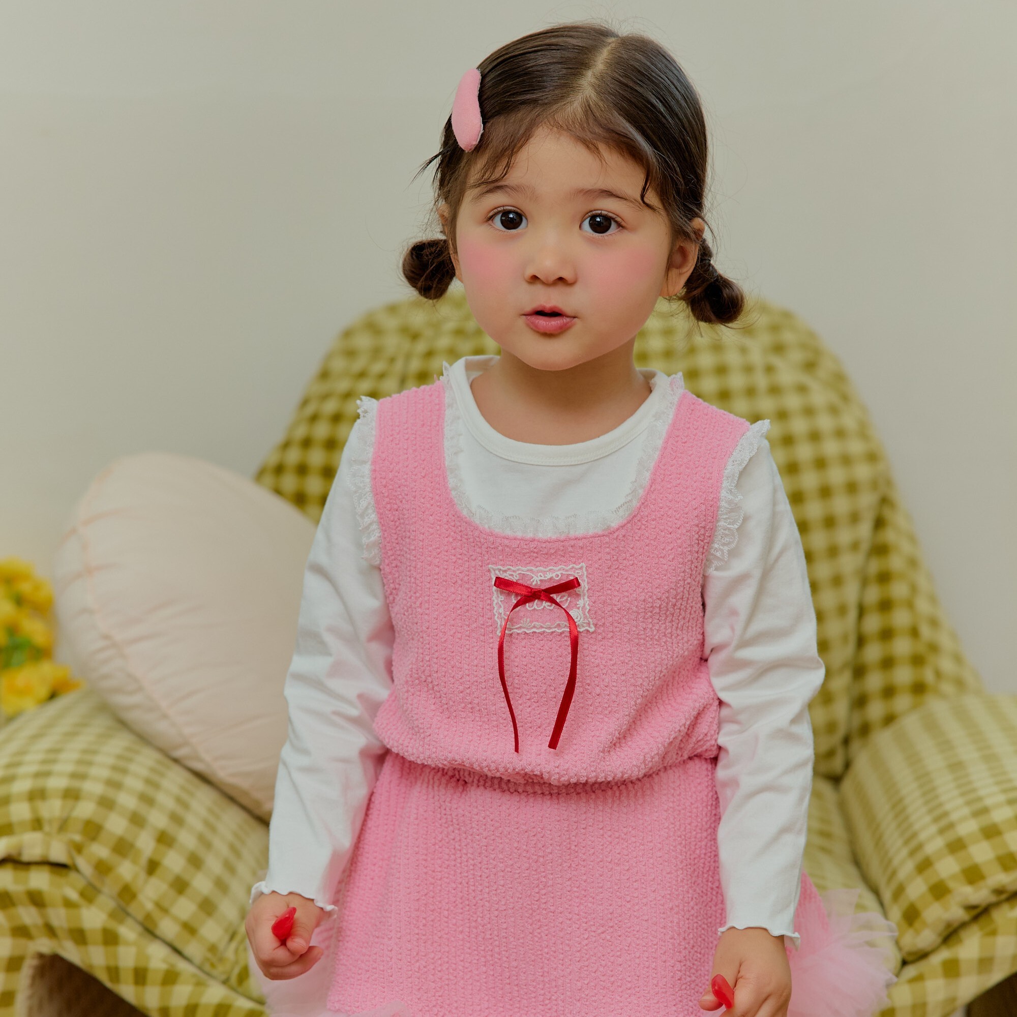 90-130 蕾絲層疊上衣 2色