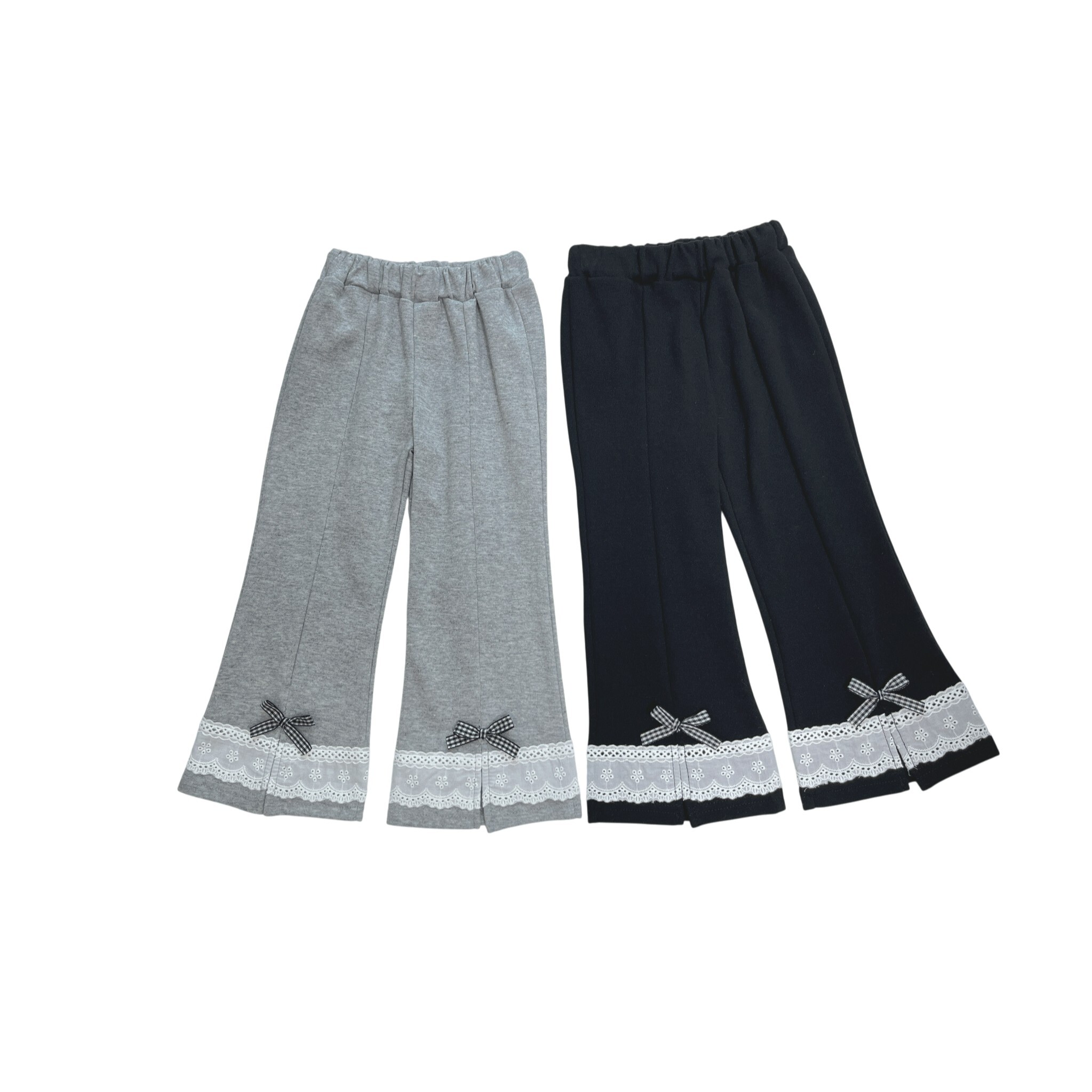 90-130 布蕾小開衩喇叭褲 2色