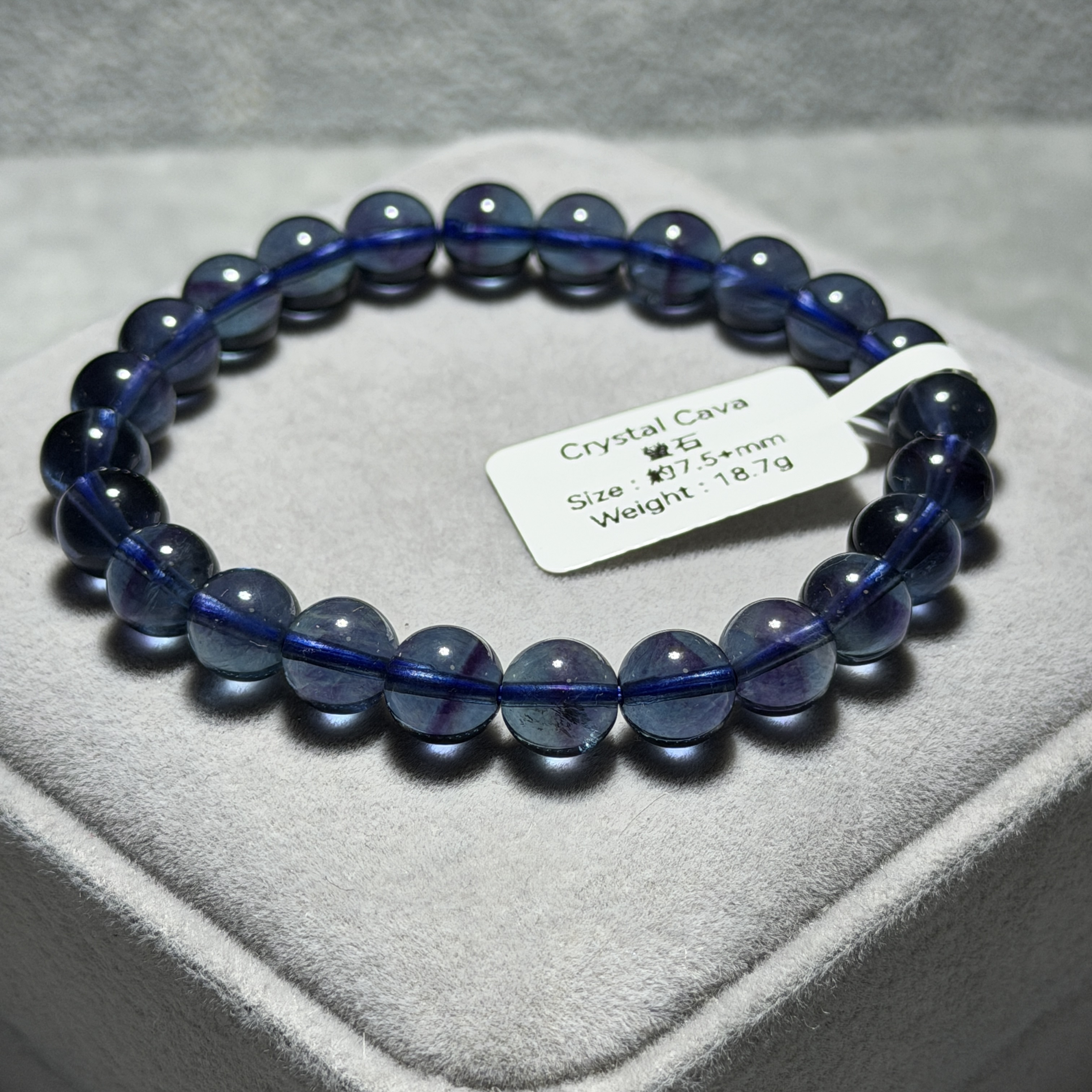 藍螢石 約7.8mm FF1296