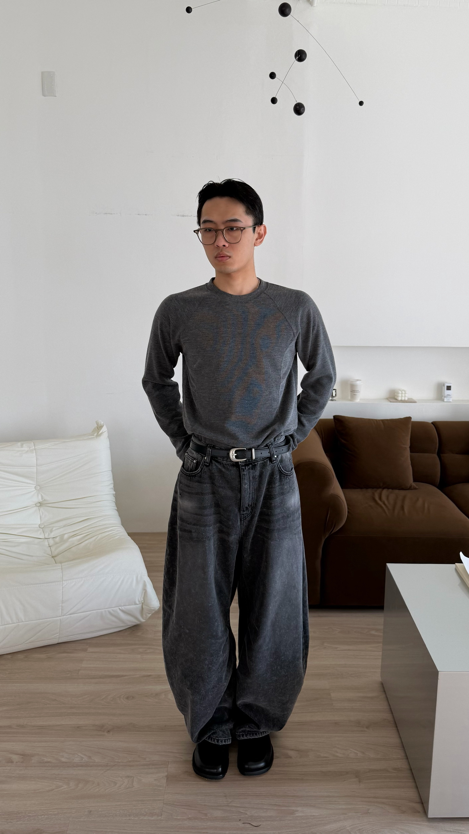 顯身型合身彈性上衣