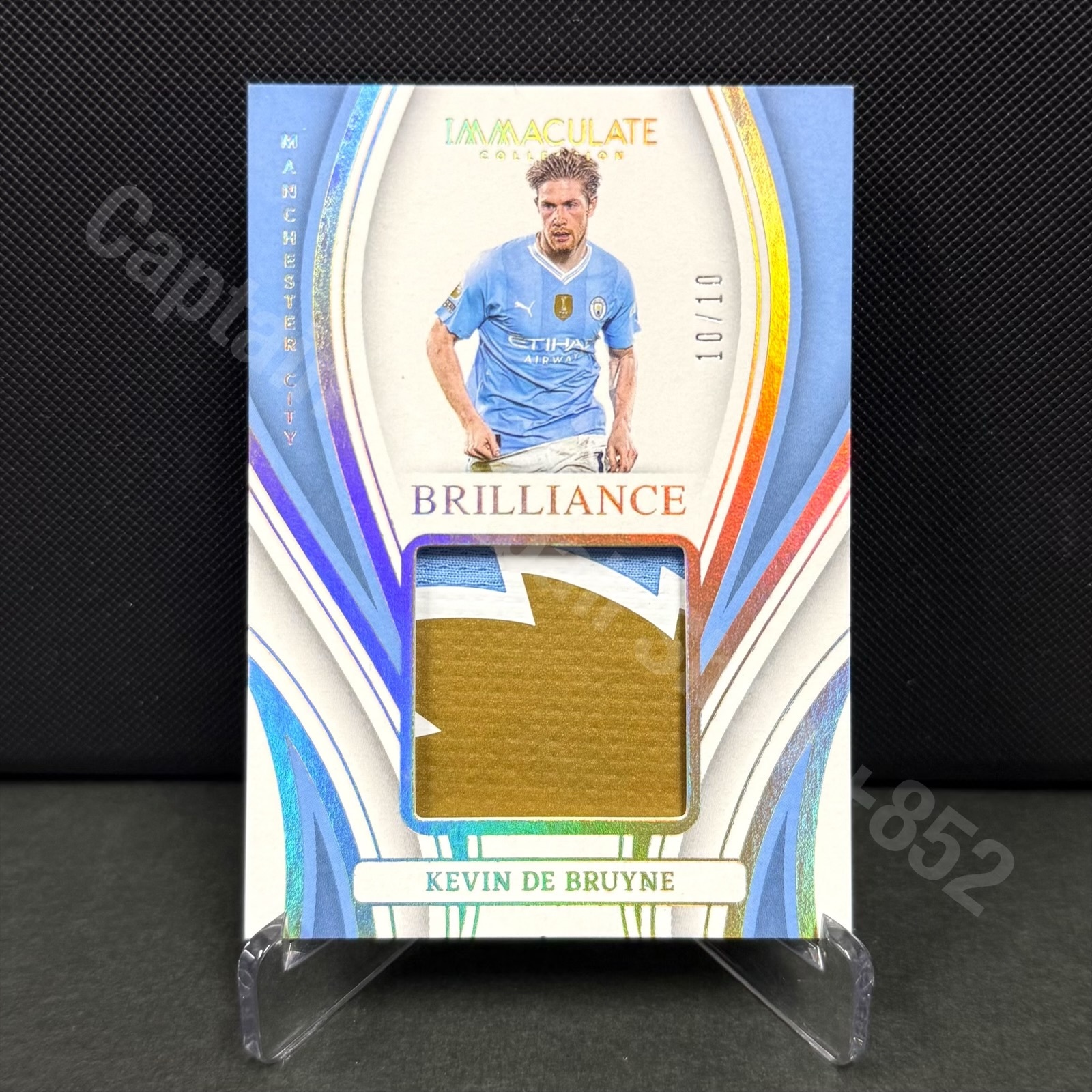 2023-2024 Panini Immaculate Manchester City Kevin De Bruyne Relic Card 10/10
