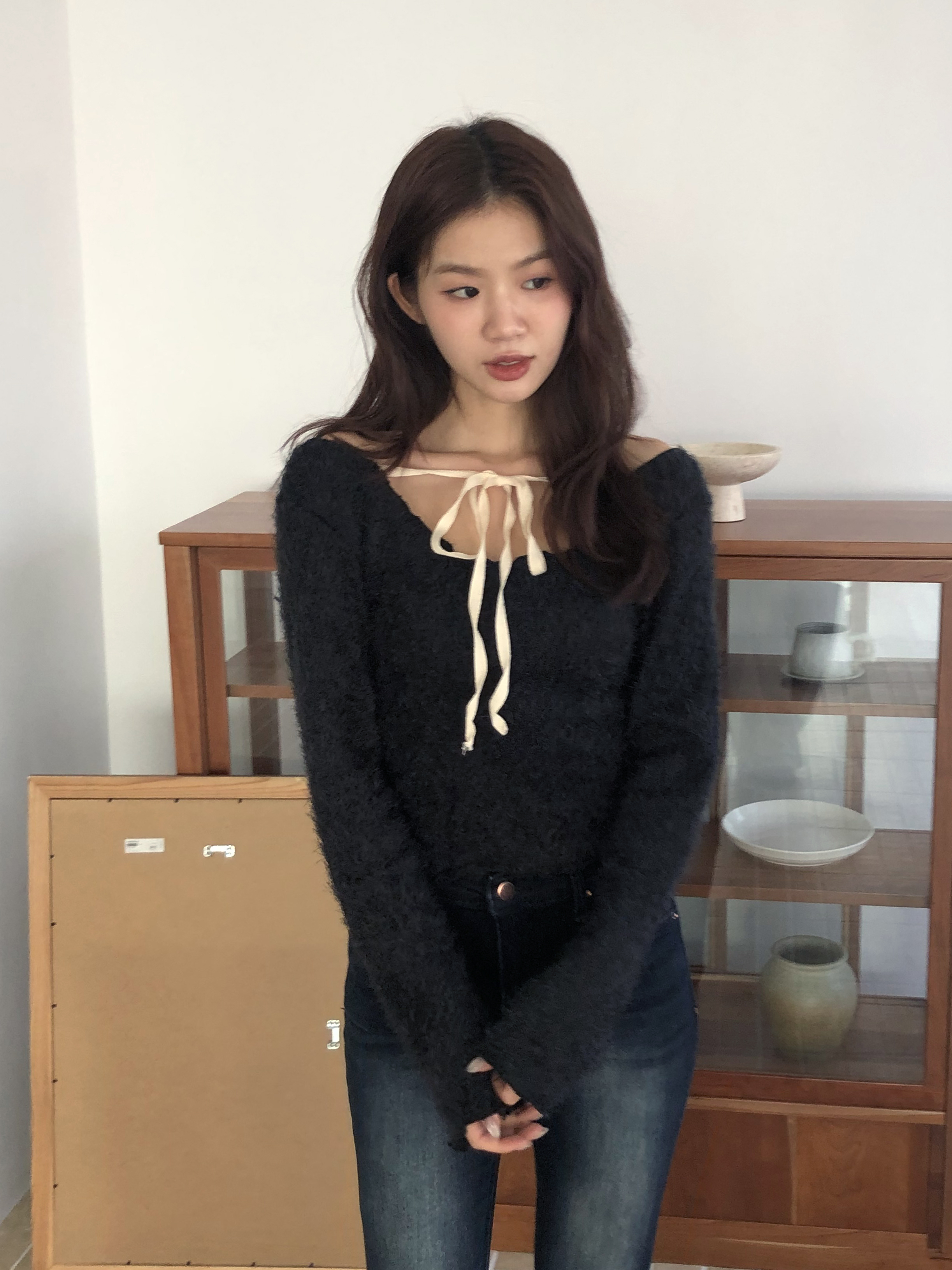 Tail Ribbon Tee #上衣