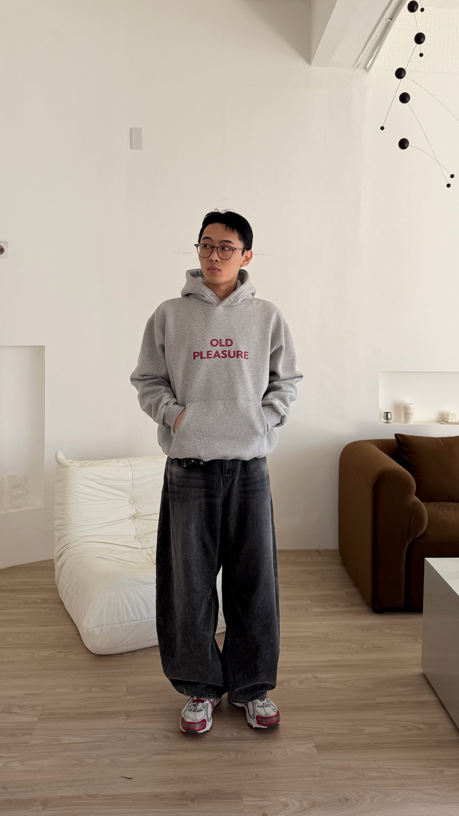 old pleasure挺版刷毛帽Tee☝🏻