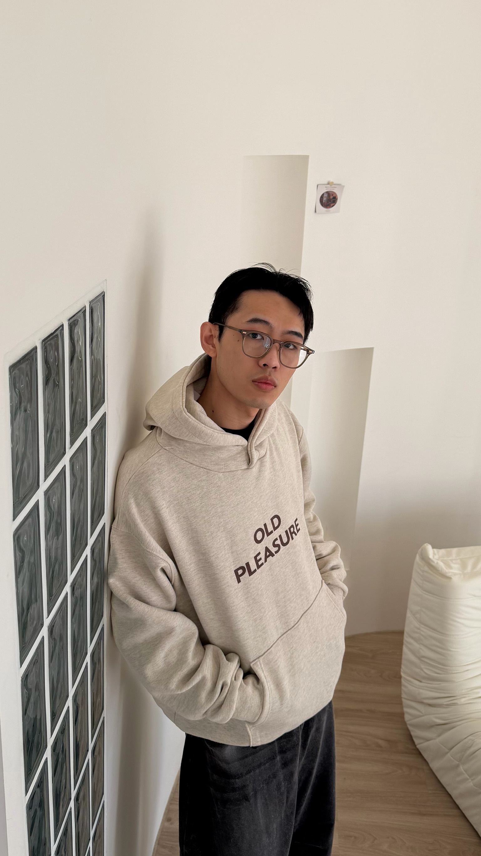 old pleasure挺版刷毛帽Tee☝🏻