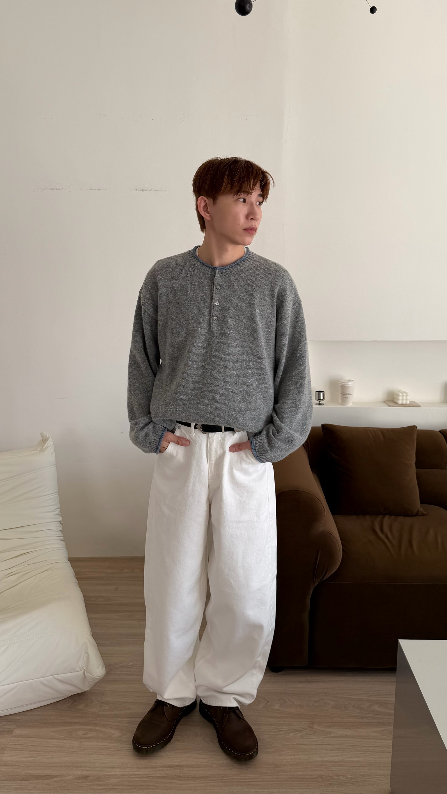 拼領羊毛針織🦙