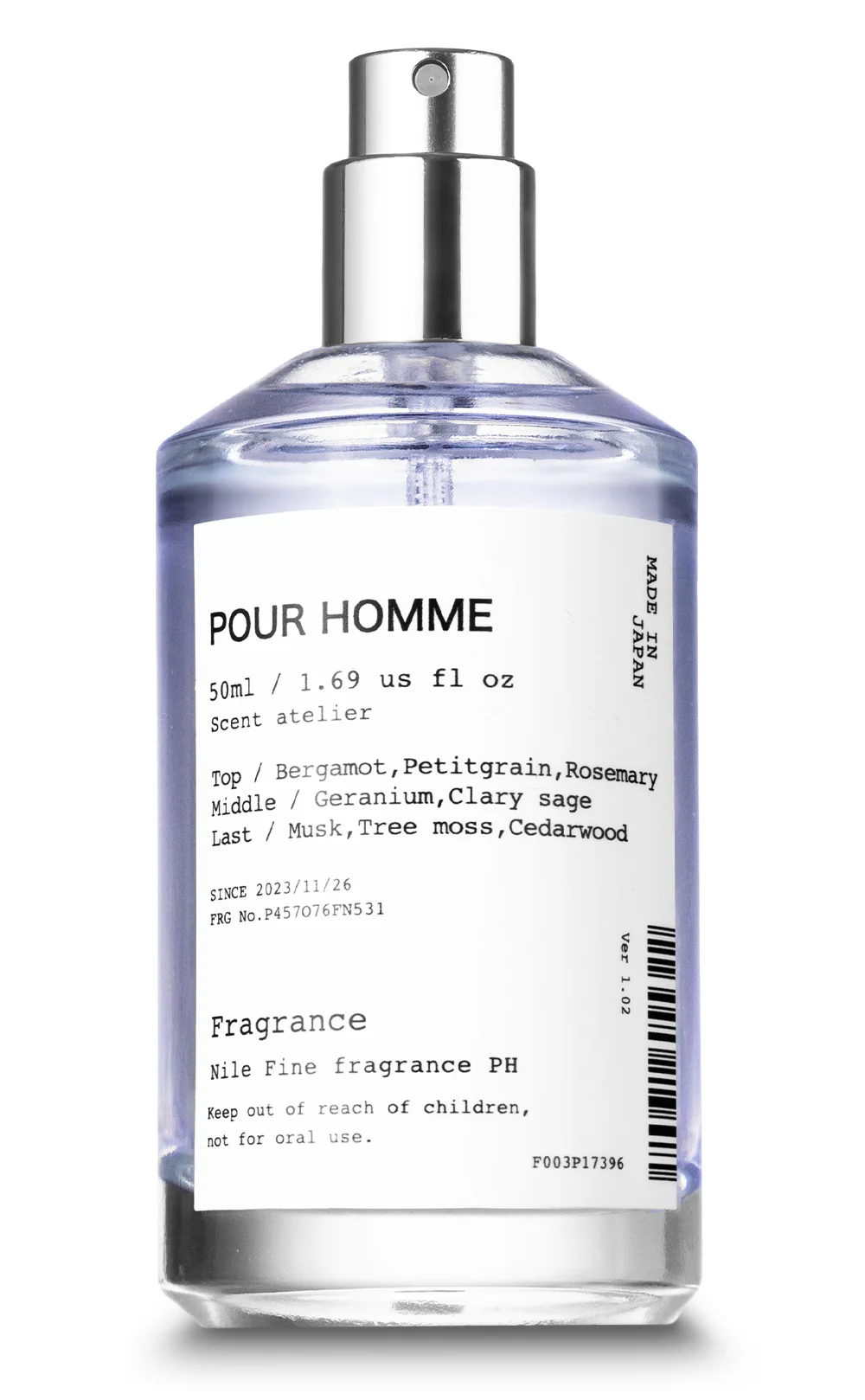 NILE Pour Homme Mens Eau de Toilette 柑橘木男士淡香水 50ml